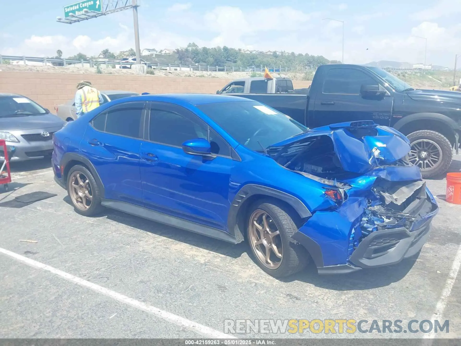 1 Photograph of a damaged car JF1VBAA64N9002223 SUBARU WRX 2022
