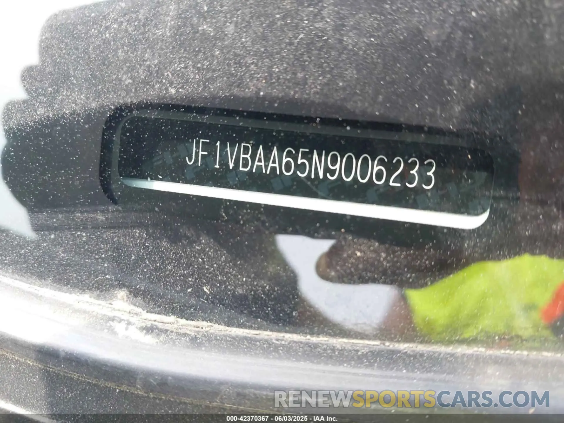 9 Photograph of a damaged car JF1VBAA65N9006233 SUBARU WRX 2022