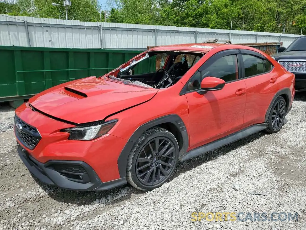 1 Photograph of a damaged car JF1VBAF63N9028465 SUBARU WRX 2022