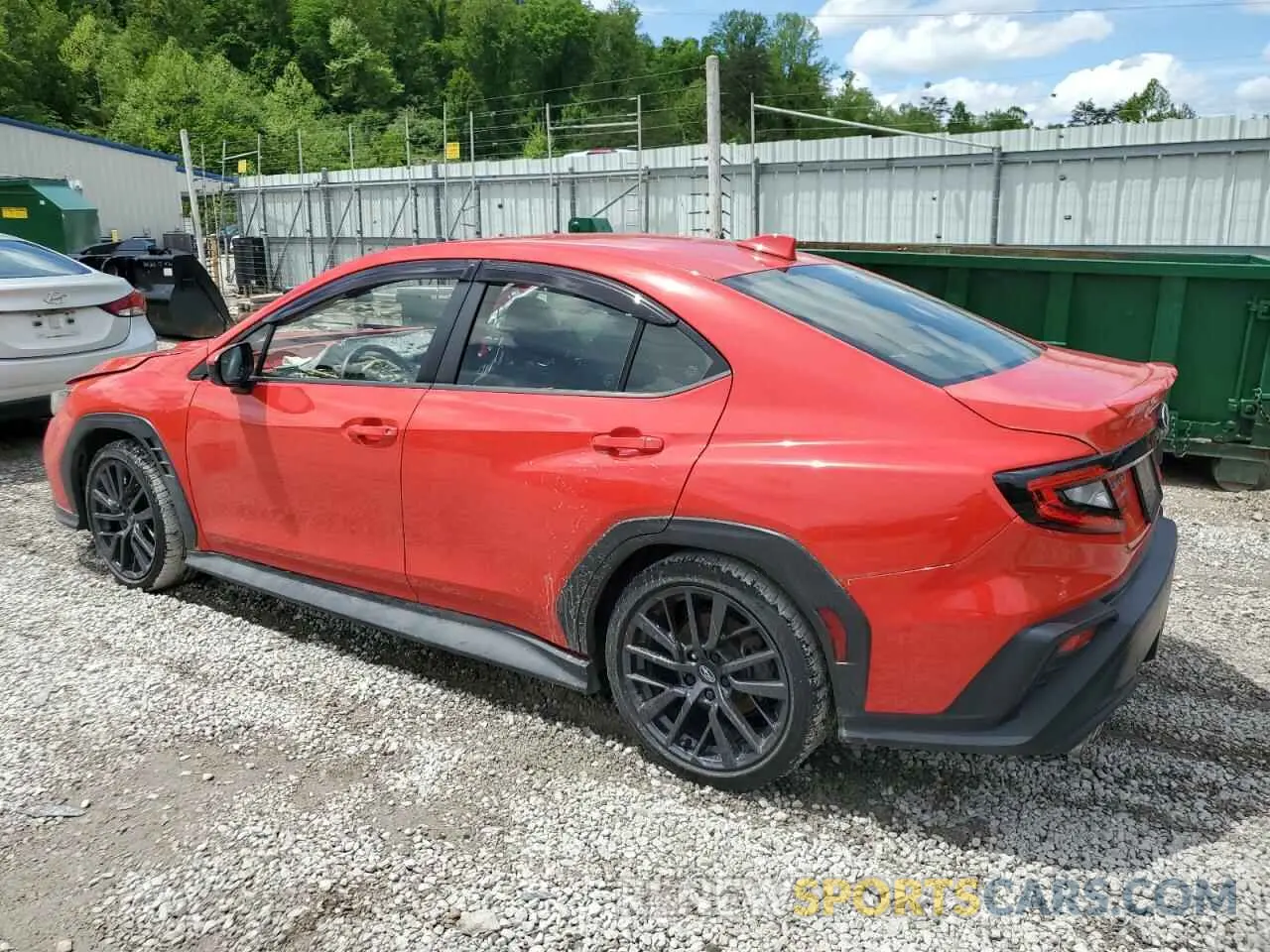 2 Photograph of a damaged car JF1VBAF63N9028465 SUBARU WRX 2022