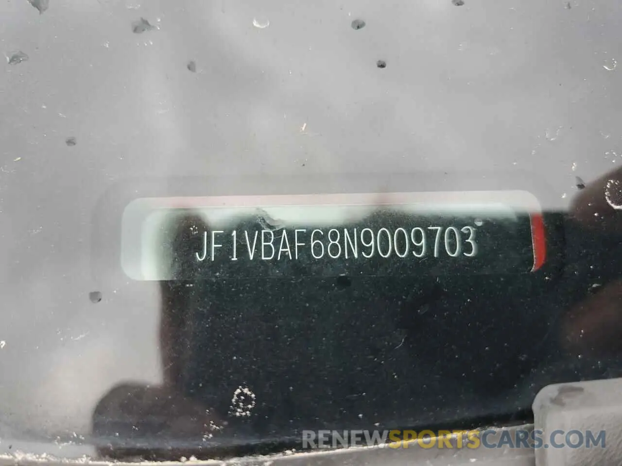 14 Photograph of a damaged car JF1VBAF68N9009703 SUBARU WRX 2022