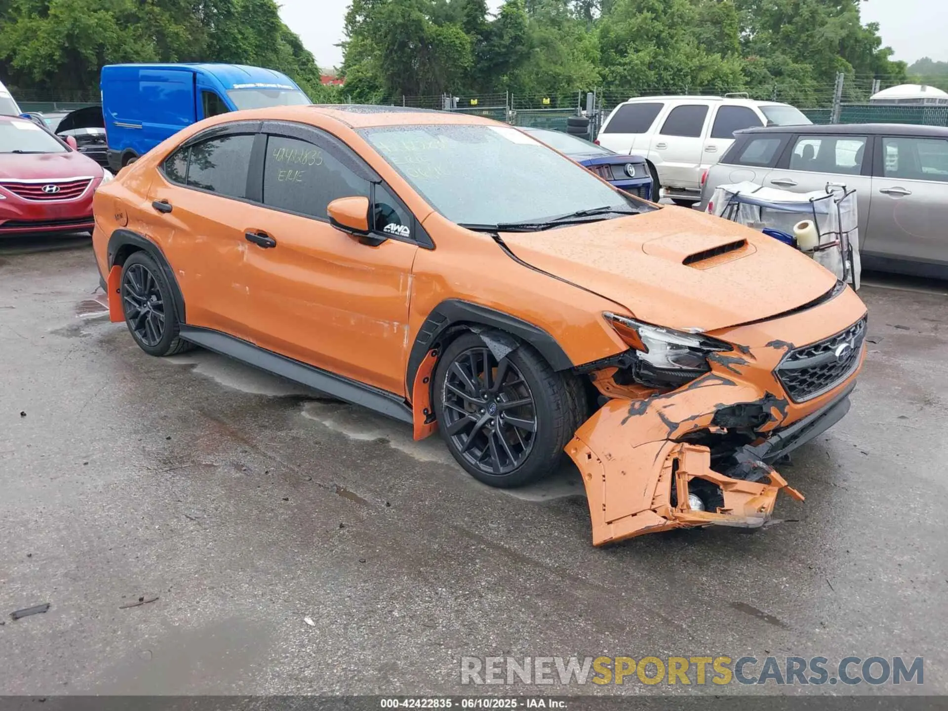 1 Photograph of a damaged car JF1VBAN64N8007518 SUBARU WRX 2022