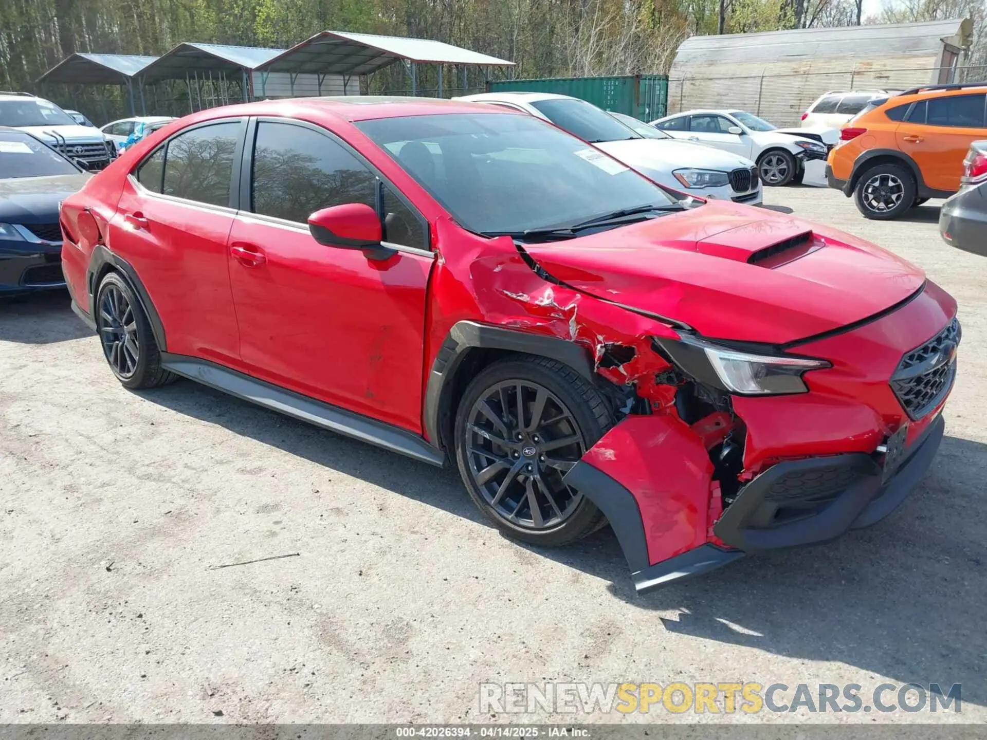 1 Photograph of a damaged car JF1VBAF64P9802337 SUBARU WRX 2023
