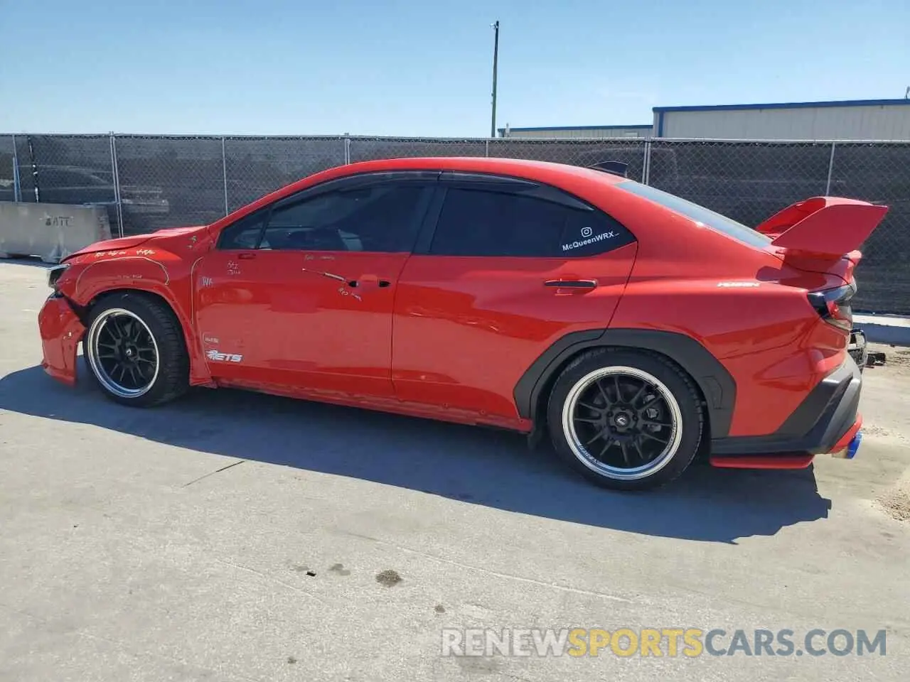 2 Photograph of a damaged car JF1VBAL69P9820787 SUBARU WRX 2023