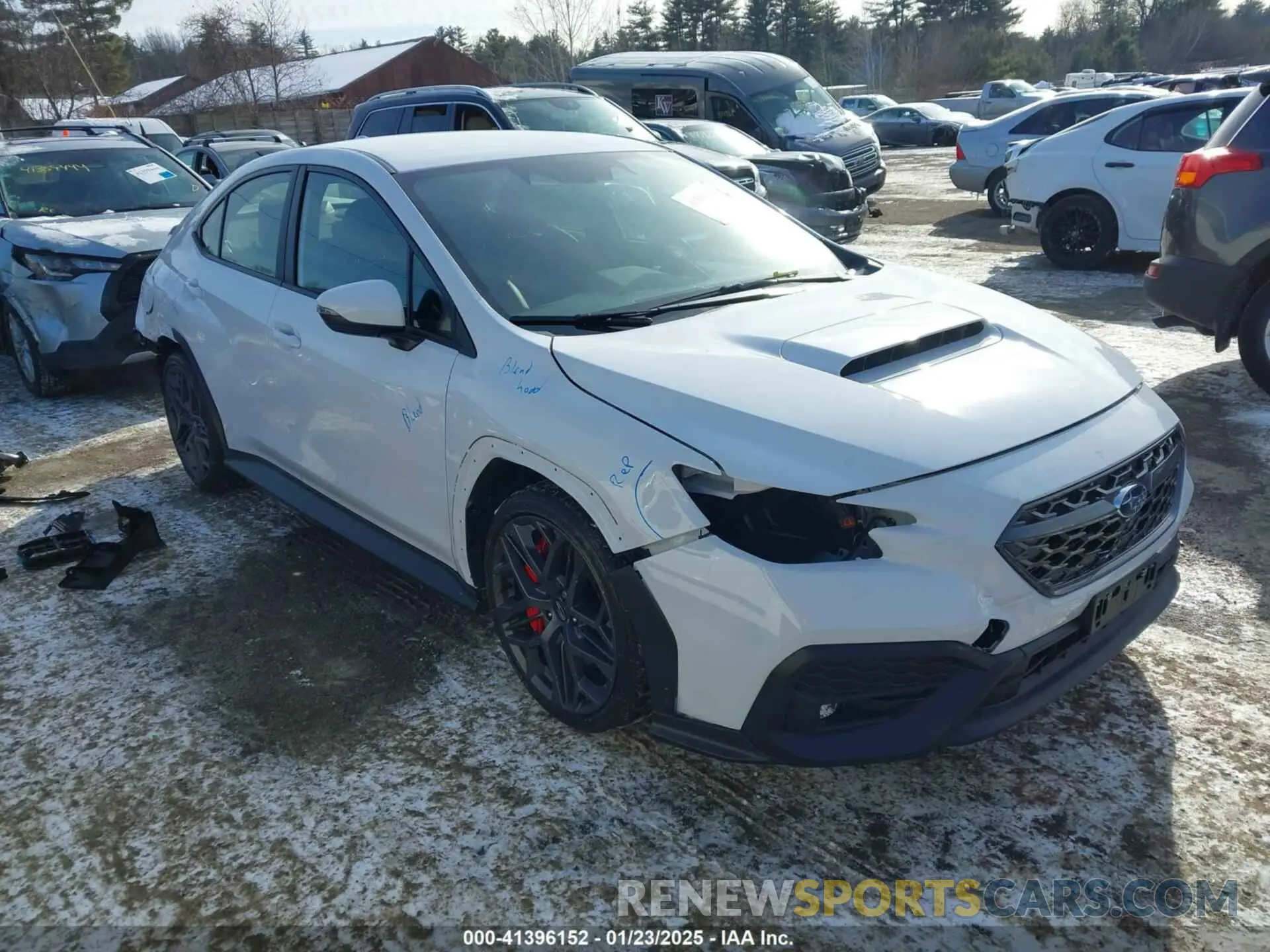 1 Photograph of a damaged car JF1VBAY61R9819306 SUBARU WRX 2024