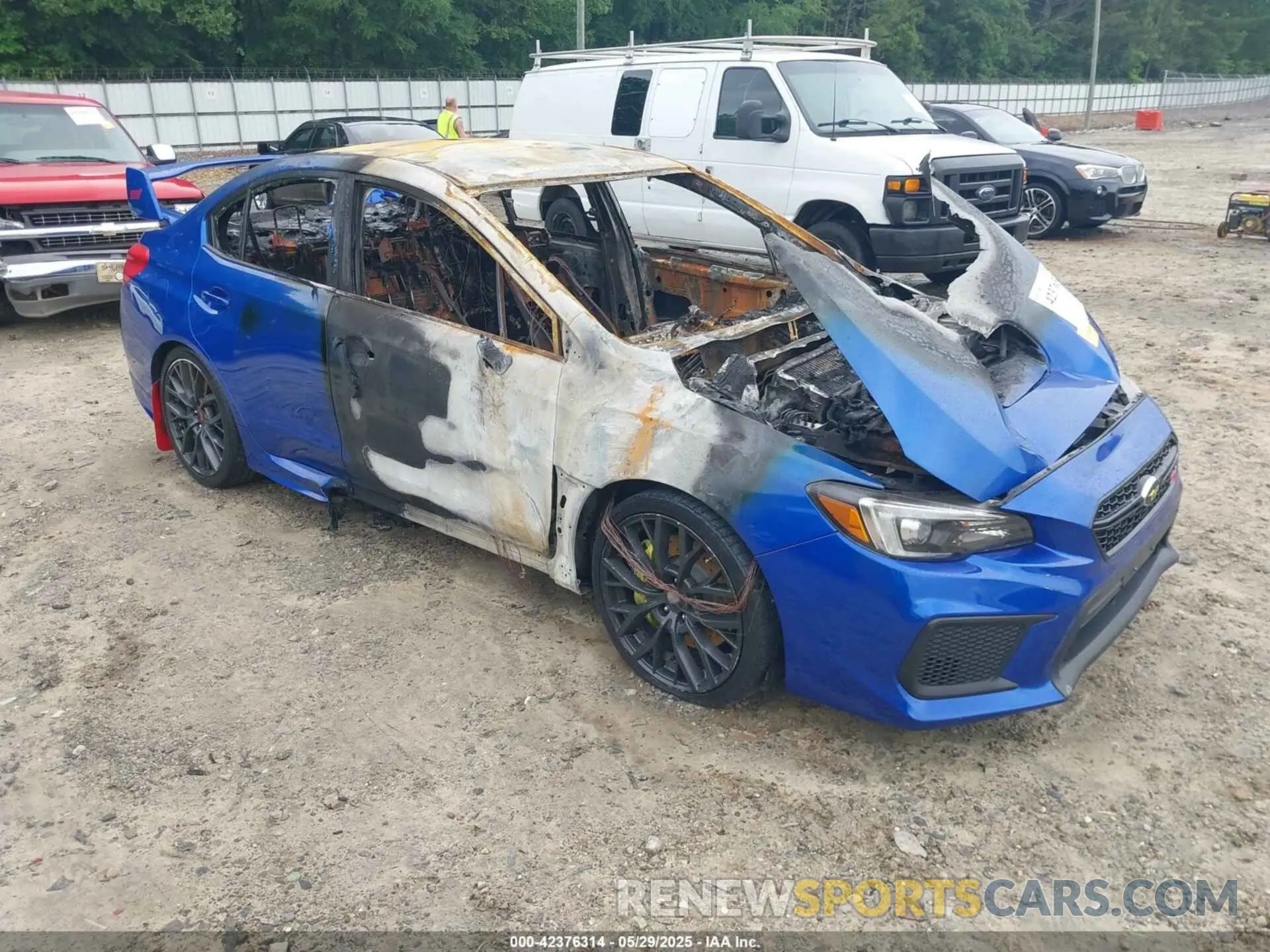 1 Photograph of a damaged car JF1VA2R61K9829489 SUBARU WRX STI 2019