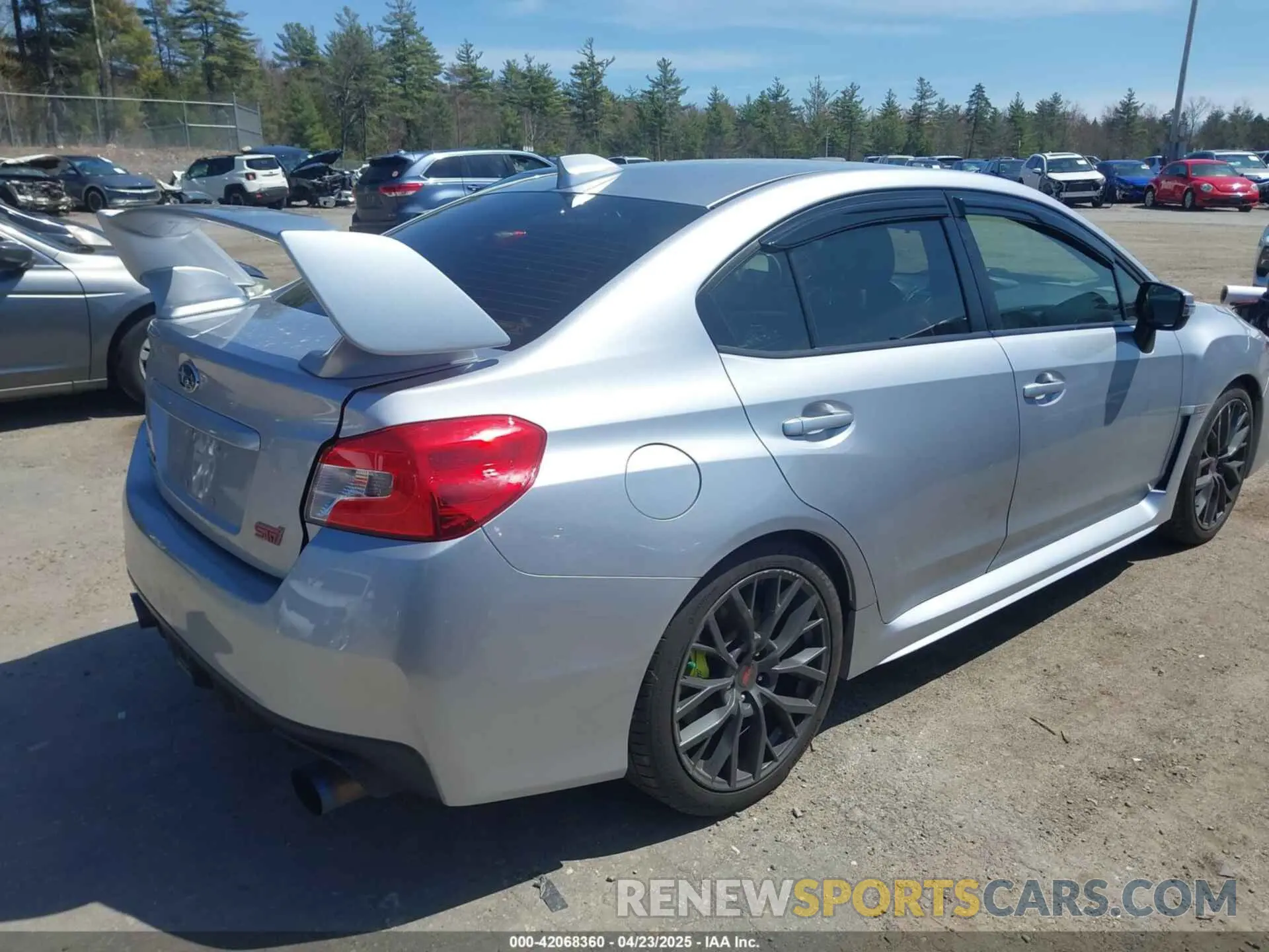 4 Photograph of a damaged car JF1VA2R66K9812493 SUBARU WRX STI 2019