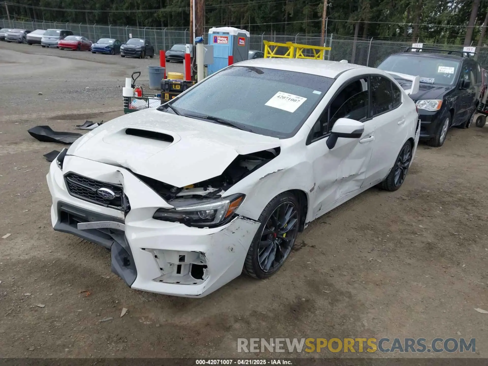 2 Photograph of a damaged car JF1VA2R68K9822586 SUBARU WRX STI 2019
