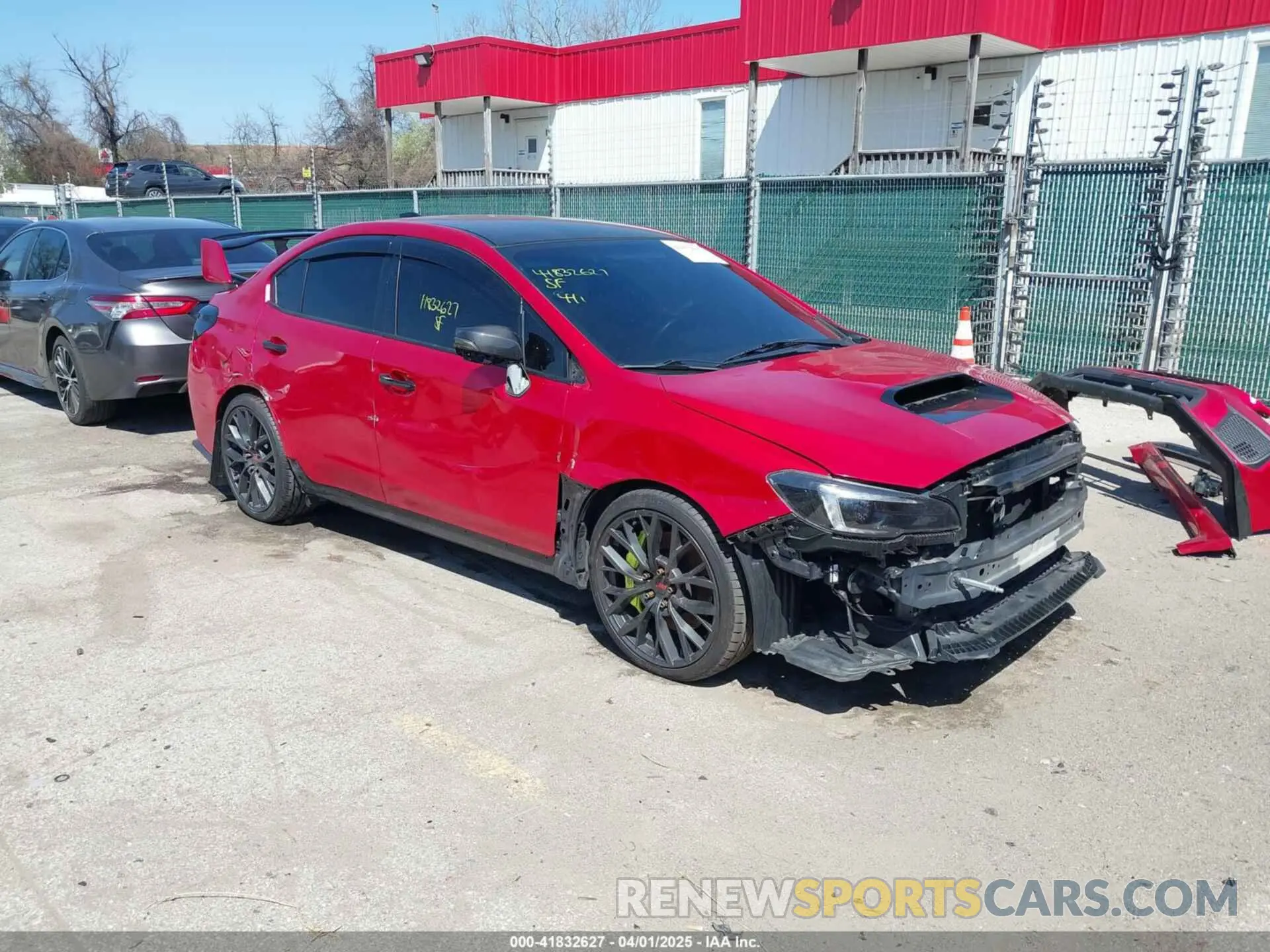 1 Photograph of a damaged car JF1VA2R69K9821138 SUBARU WRX STI 2019