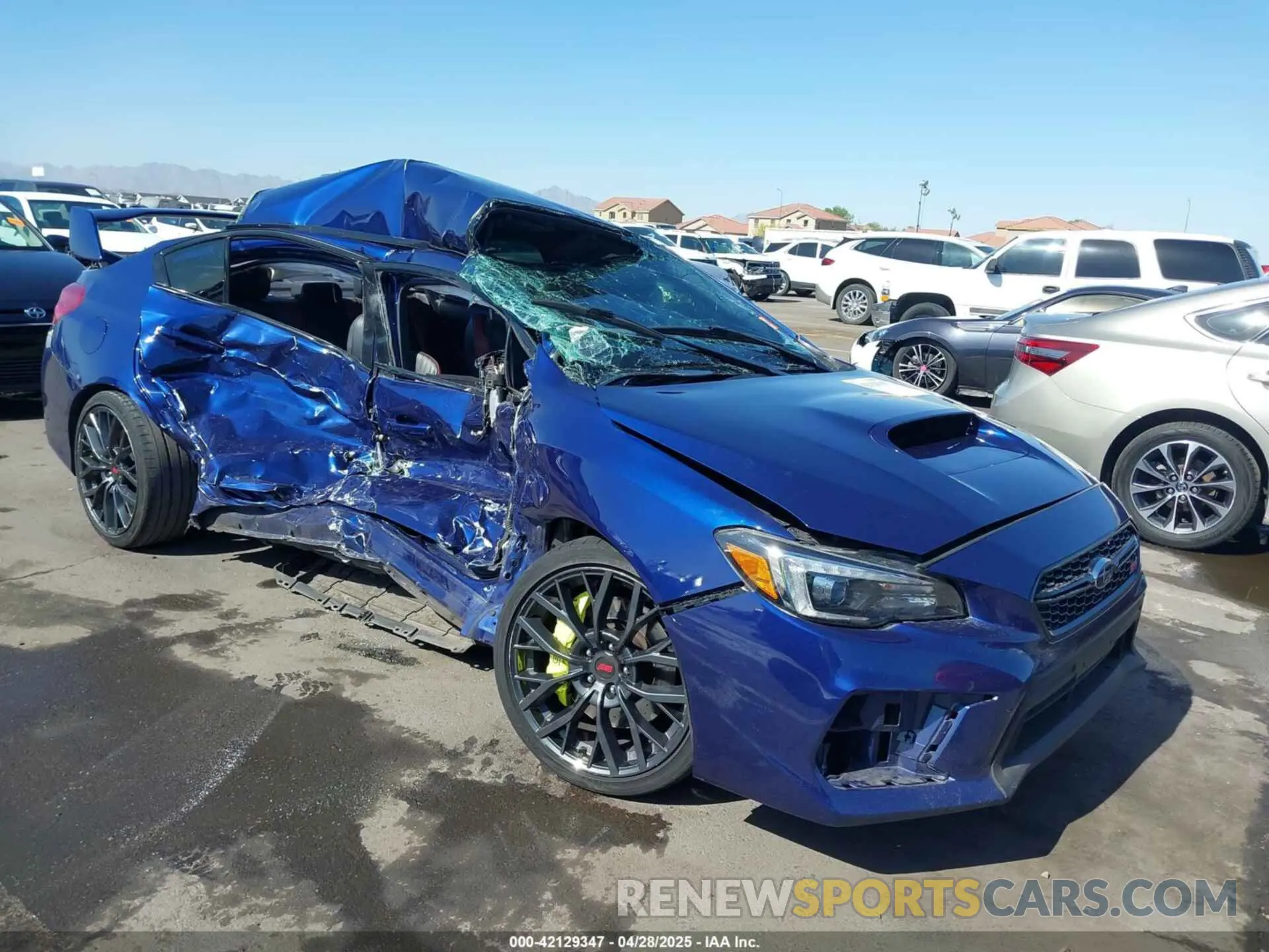 1 Photograph of a damaged car JF1VA2S63K9811084 SUBARU WRX STI 2019