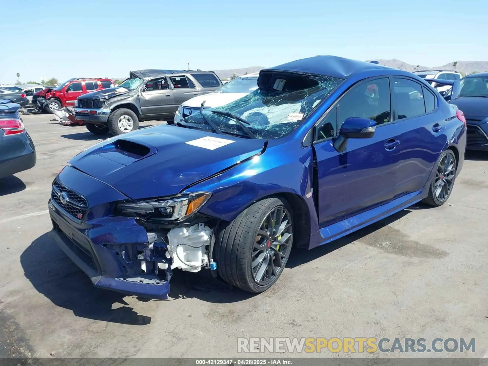 2 Photograph of a damaged car JF1VA2S63K9811084 SUBARU WRX STI 2019