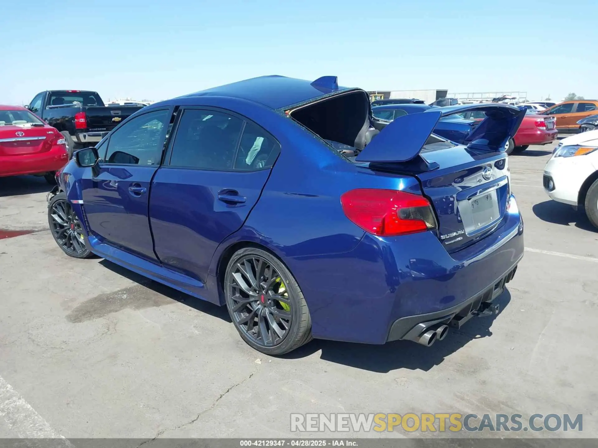 3 Photograph of a damaged car JF1VA2S63K9811084 SUBARU WRX STI 2019
