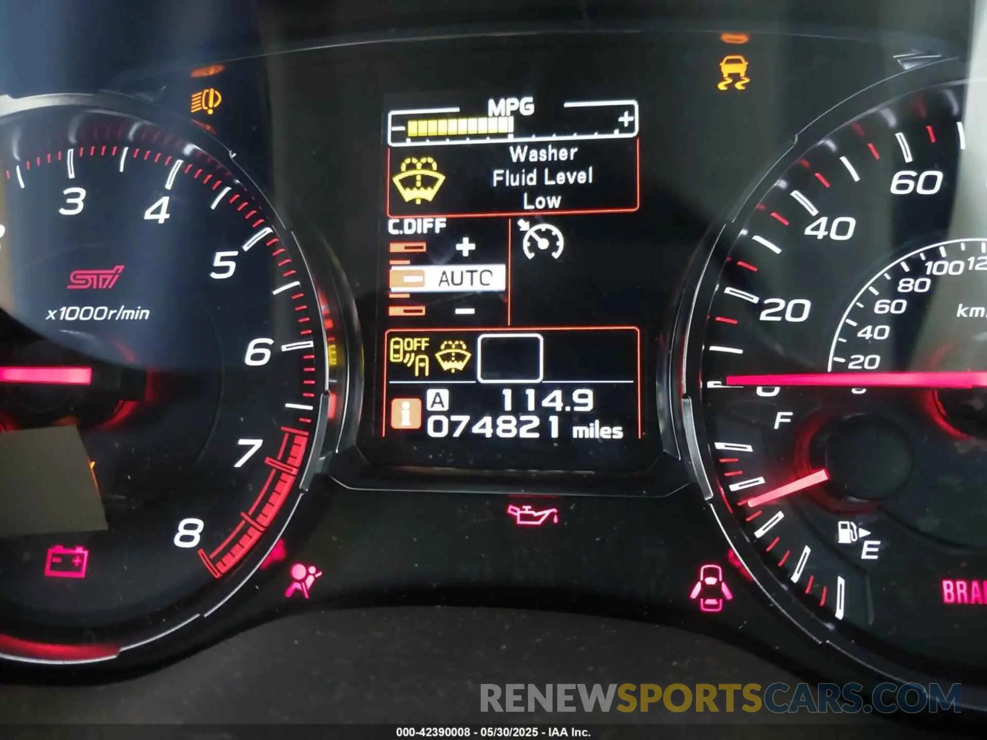15 Photograph of a damaged car JF1VA2V63K9807256 SUBARU WRX STI 2019