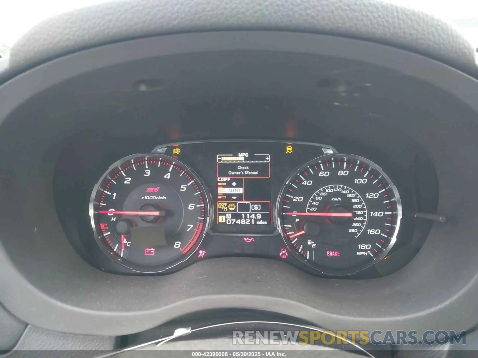 7 Photograph of a damaged car JF1VA2V63K9807256 SUBARU WRX STI 2019