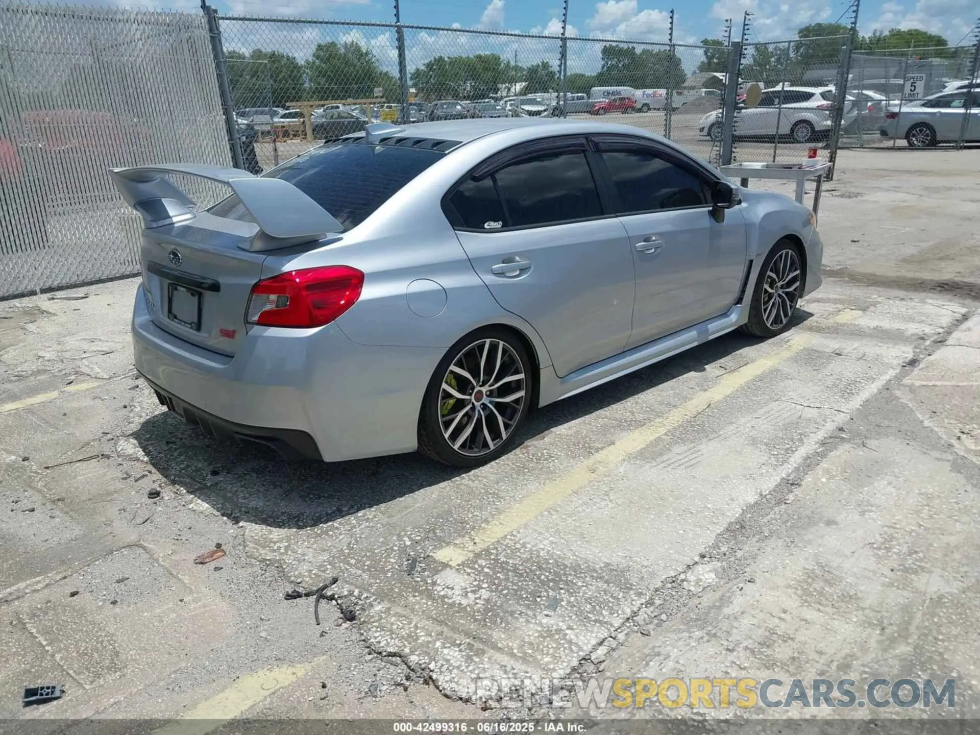 4 Photograph of a damaged car JF1VA2E66M9822014 SUBARU WRX STI 2021