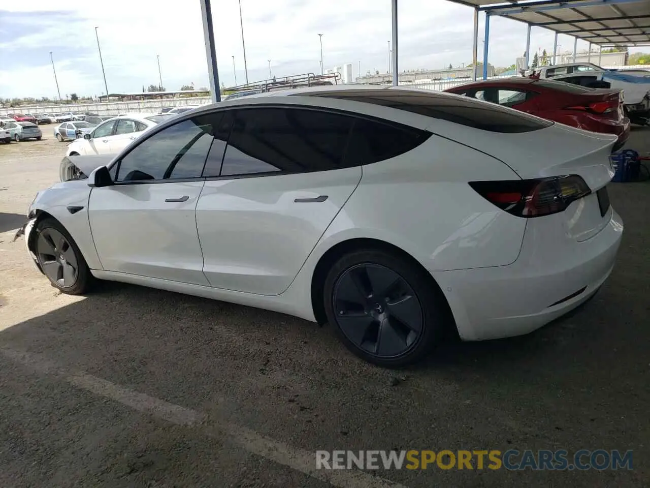 2 Photograph of a damaged car 5YJ3E1EA2NF114192 TESLA ALL OTHER 2022
