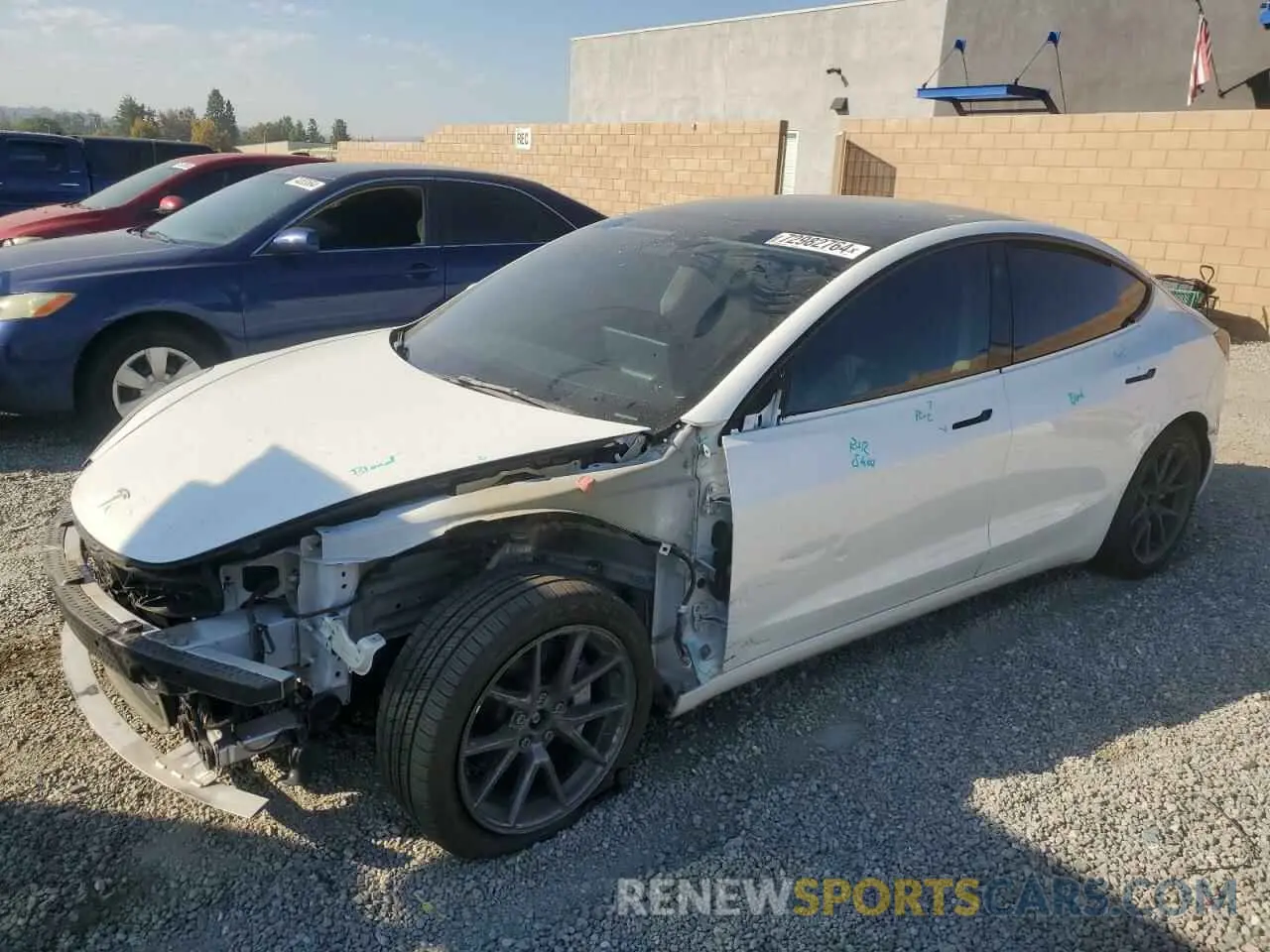 1 Photograph of a damaged car 5YJ3E1EBXNF200813 TESLA ALL OTHER 2022