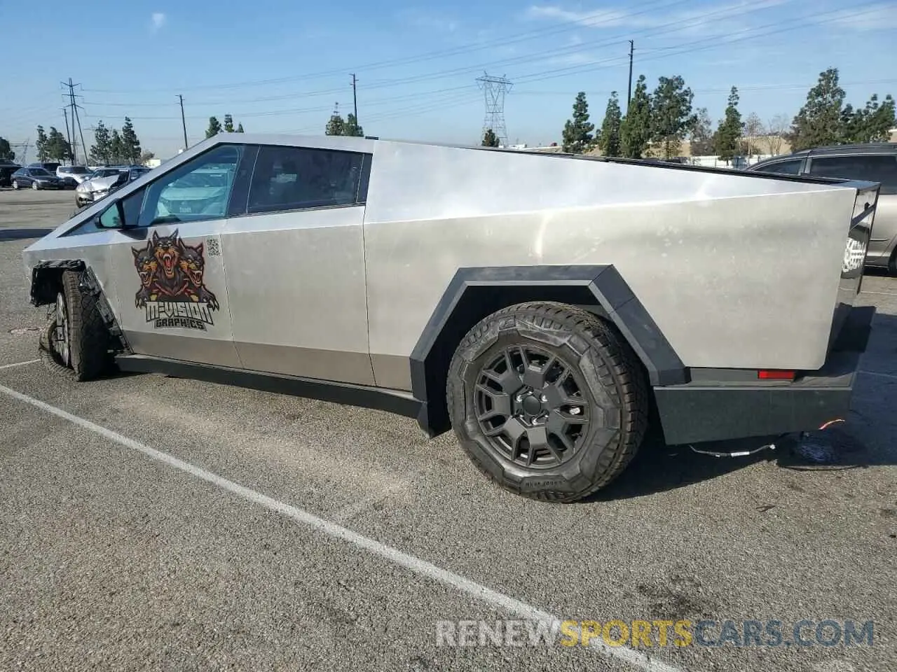 2 Photograph of a damaged car 7G2CEHED8RA014228 TESLA CYBERTRUCK 2024