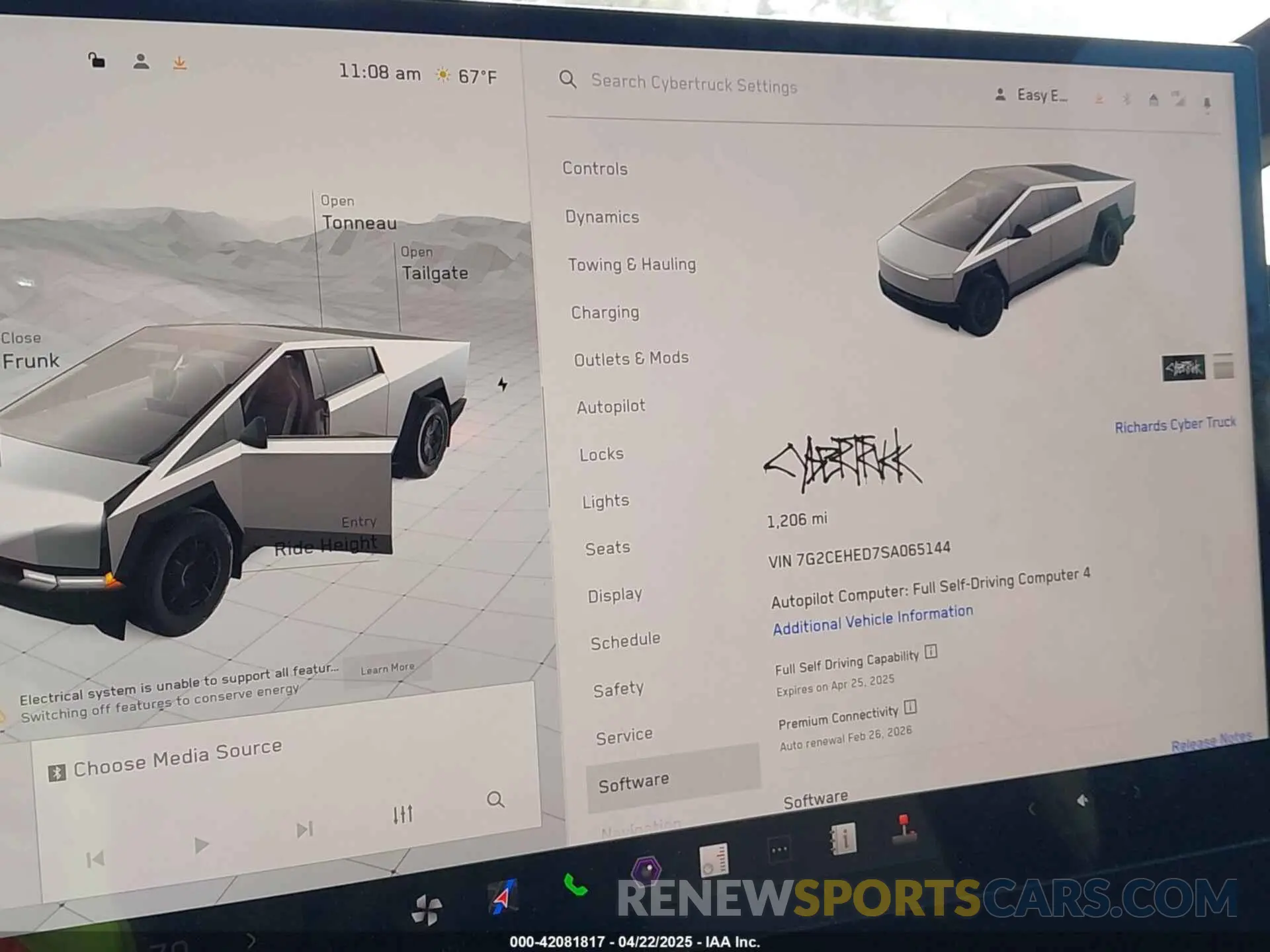 7 Photograph of a damaged car 7G2CEHED7SA065144 TESLA CYBERTRUCK 2025