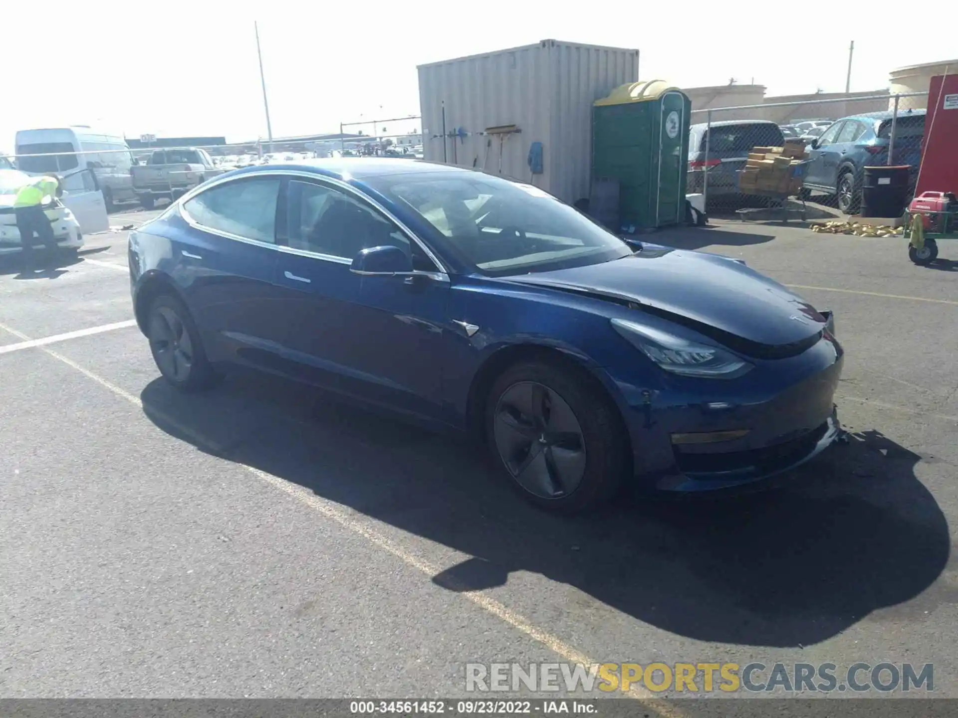 1 Photograph of a damaged car 5YJ3E1EA0KF190408 TESLA MODEL 3 2019