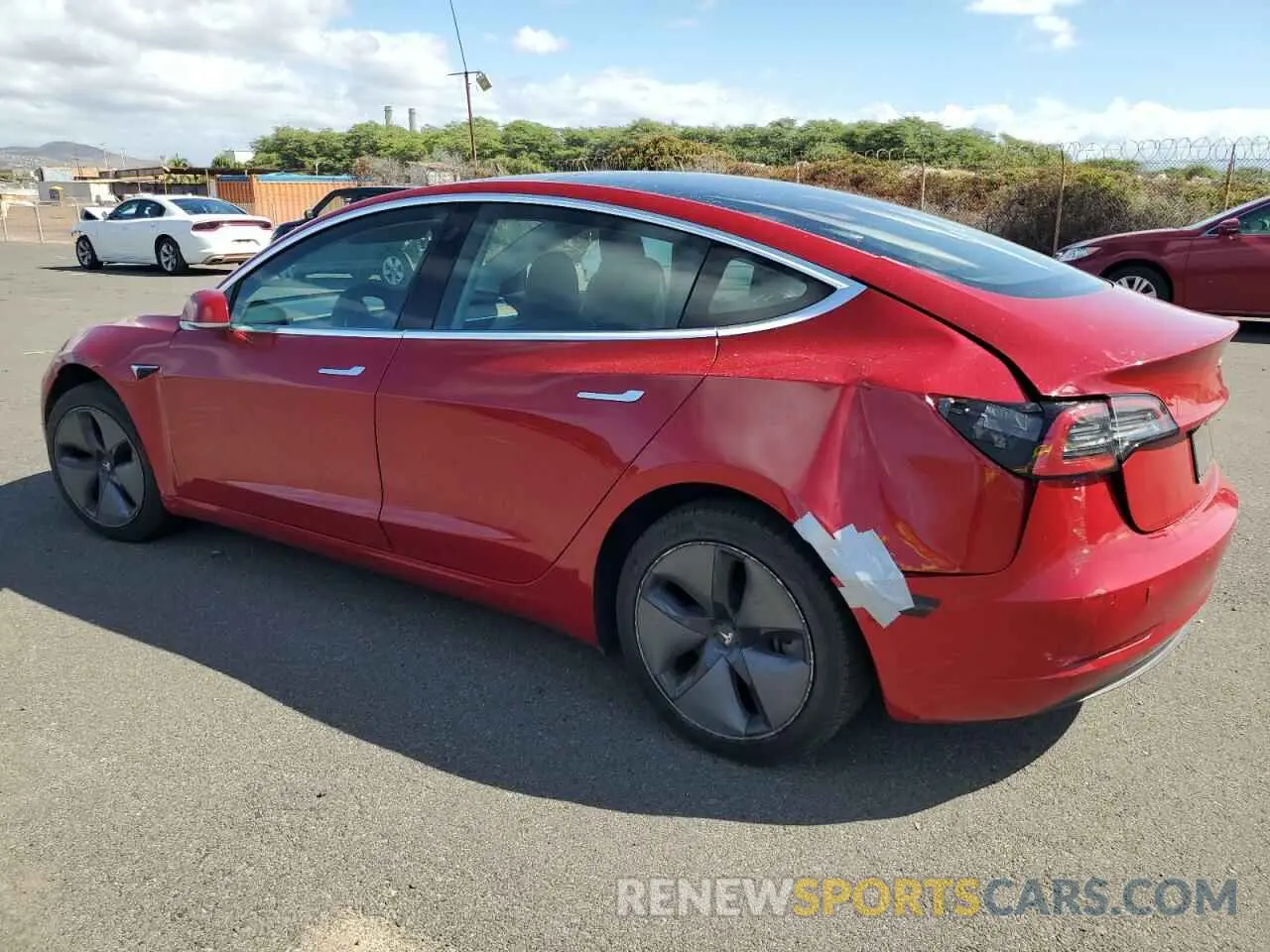 2 Photograph of a damaged car 5YJ3E1EA0KF230566 TESLA MODEL 3 2019