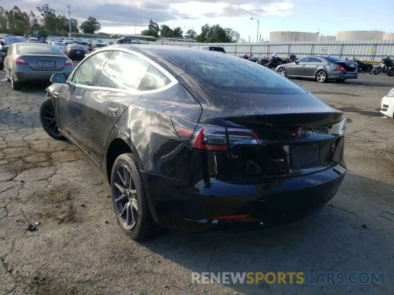 3 Photograph of a damaged car 5YJ3E1EA0KF297880 TESLA MODEL 3 2019