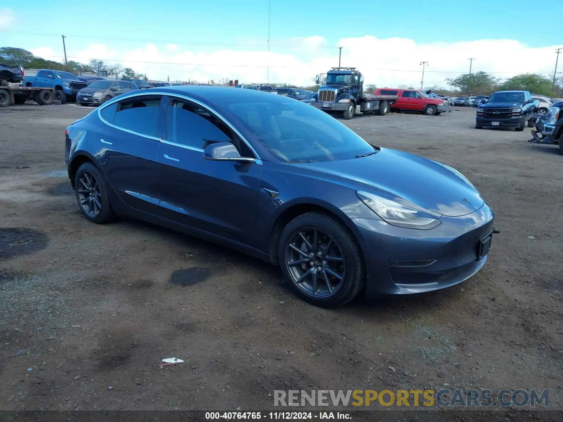 1 Photograph of a damaged car 5YJ3E1EA0KF311728 TESLA MODEL 3 2019