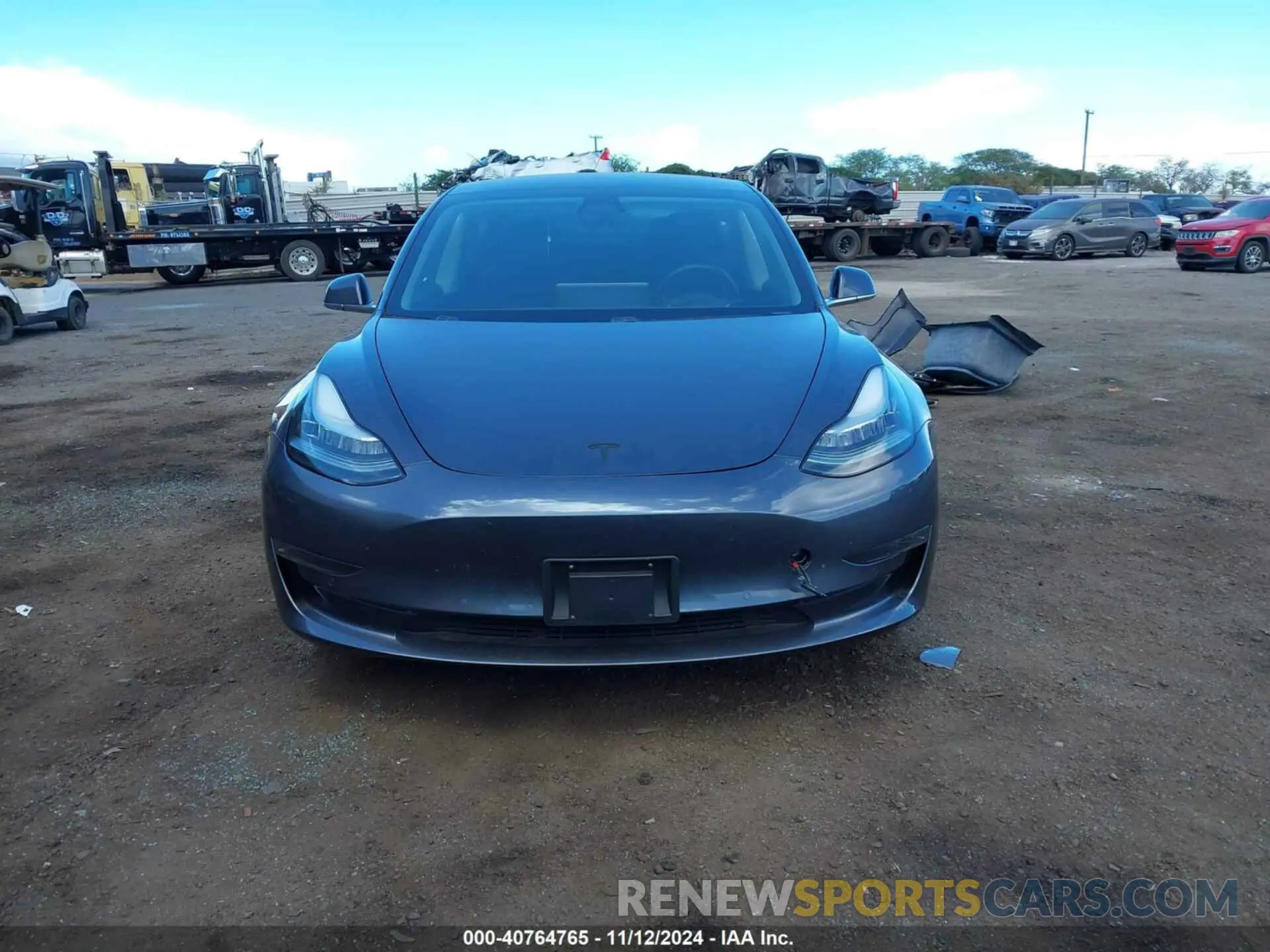 12 Photograph of a damaged car 5YJ3E1EA0KF311728 TESLA MODEL 3 2019