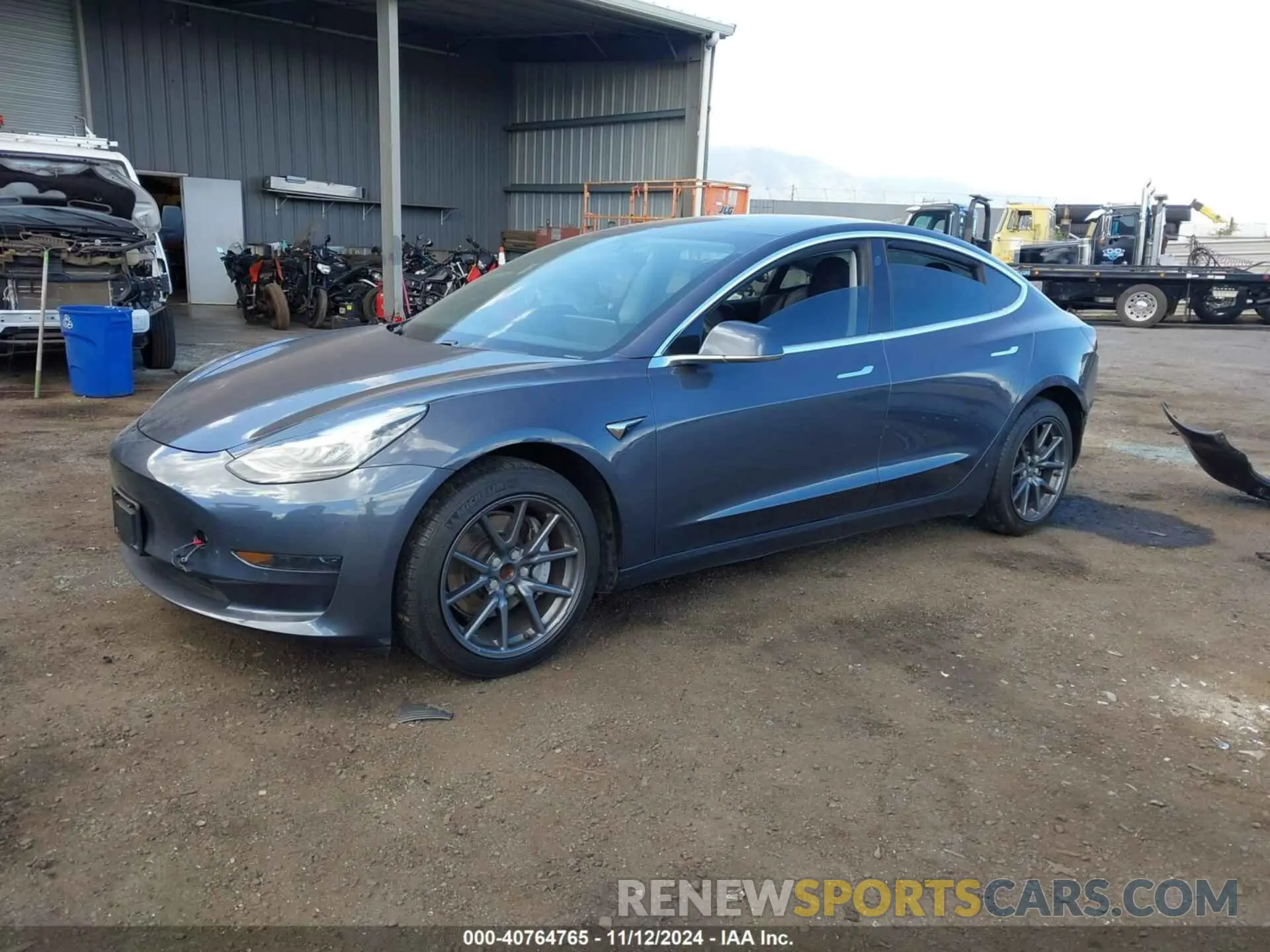 2 Photograph of a damaged car 5YJ3E1EA0KF311728 TESLA MODEL 3 2019