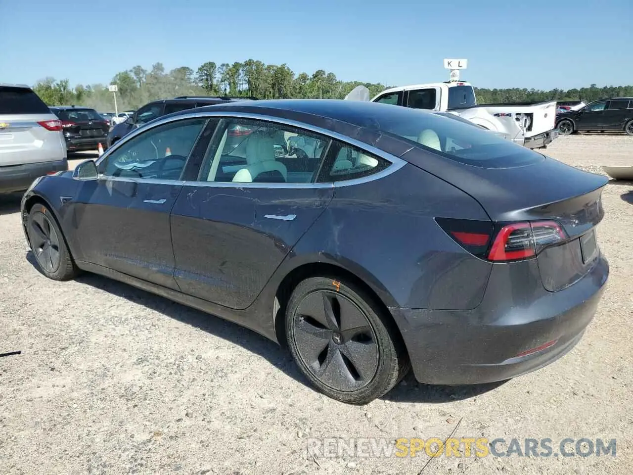 2 Photograph of a damaged car 5YJ3E1EA0KF312054 TESLA MODEL 3 2019