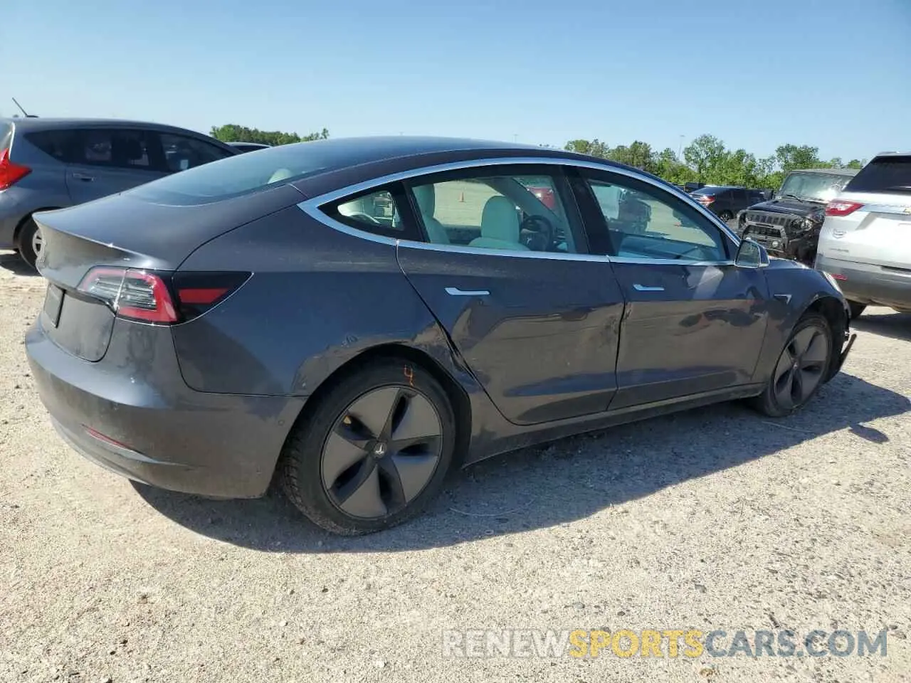3 Photograph of a damaged car 5YJ3E1EA0KF312054 TESLA MODEL 3 2019