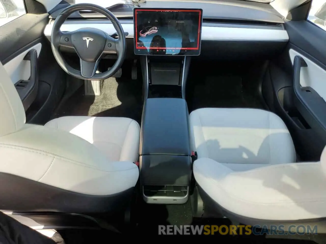 8 Photograph of a damaged car 5YJ3E1EA0KF312054 TESLA MODEL 3 2019