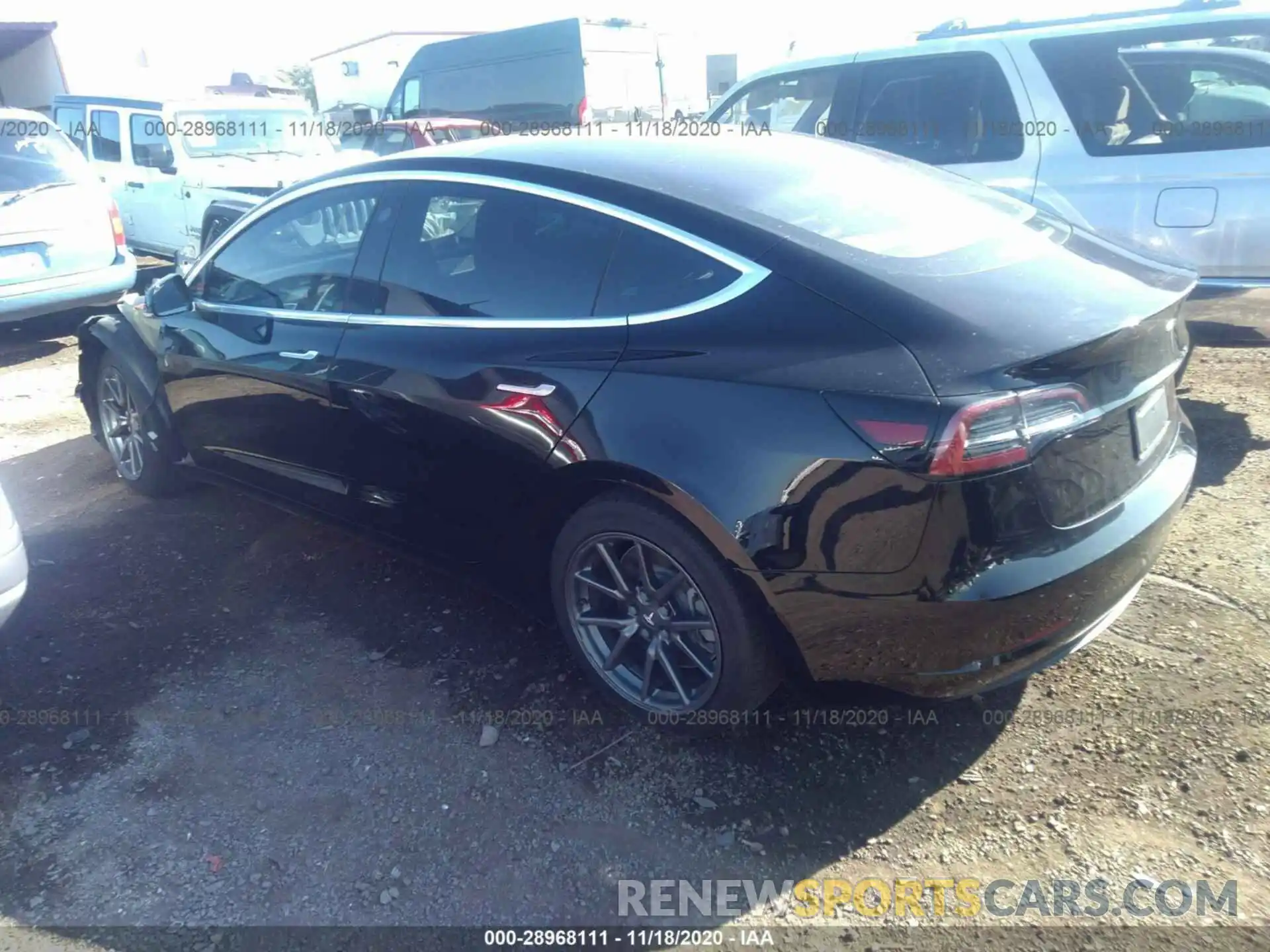 3 Photograph of a damaged car 5YJ3E1EA0KF325161 TESLA MODEL 3 2019