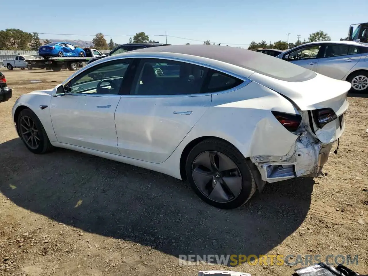 2 Photograph of a damaged car 5YJ3E1EA0KF326584 TESLA MODEL 3 2019