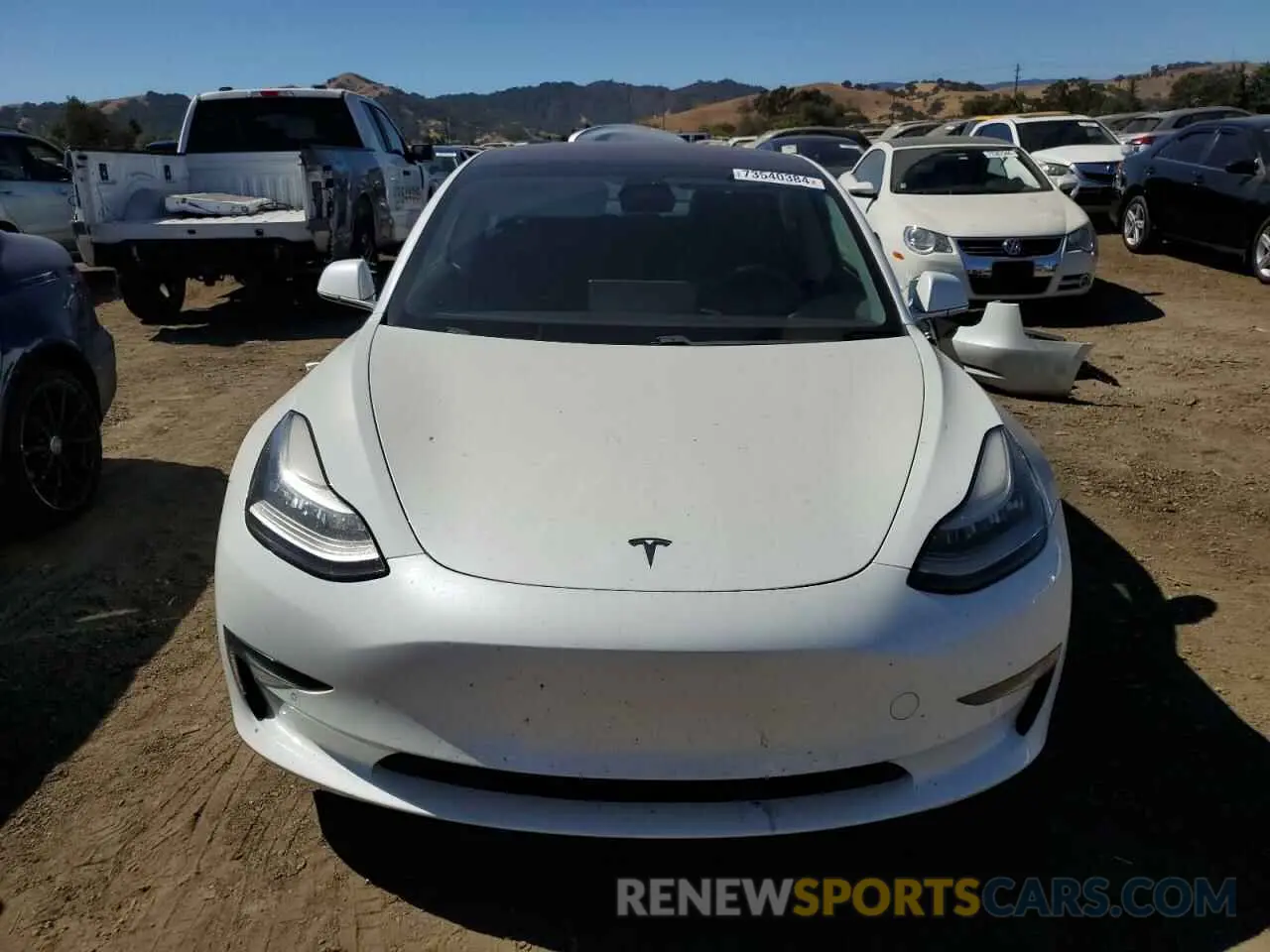 5 Photograph of a damaged car 5YJ3E1EA0KF326584 TESLA MODEL 3 2019