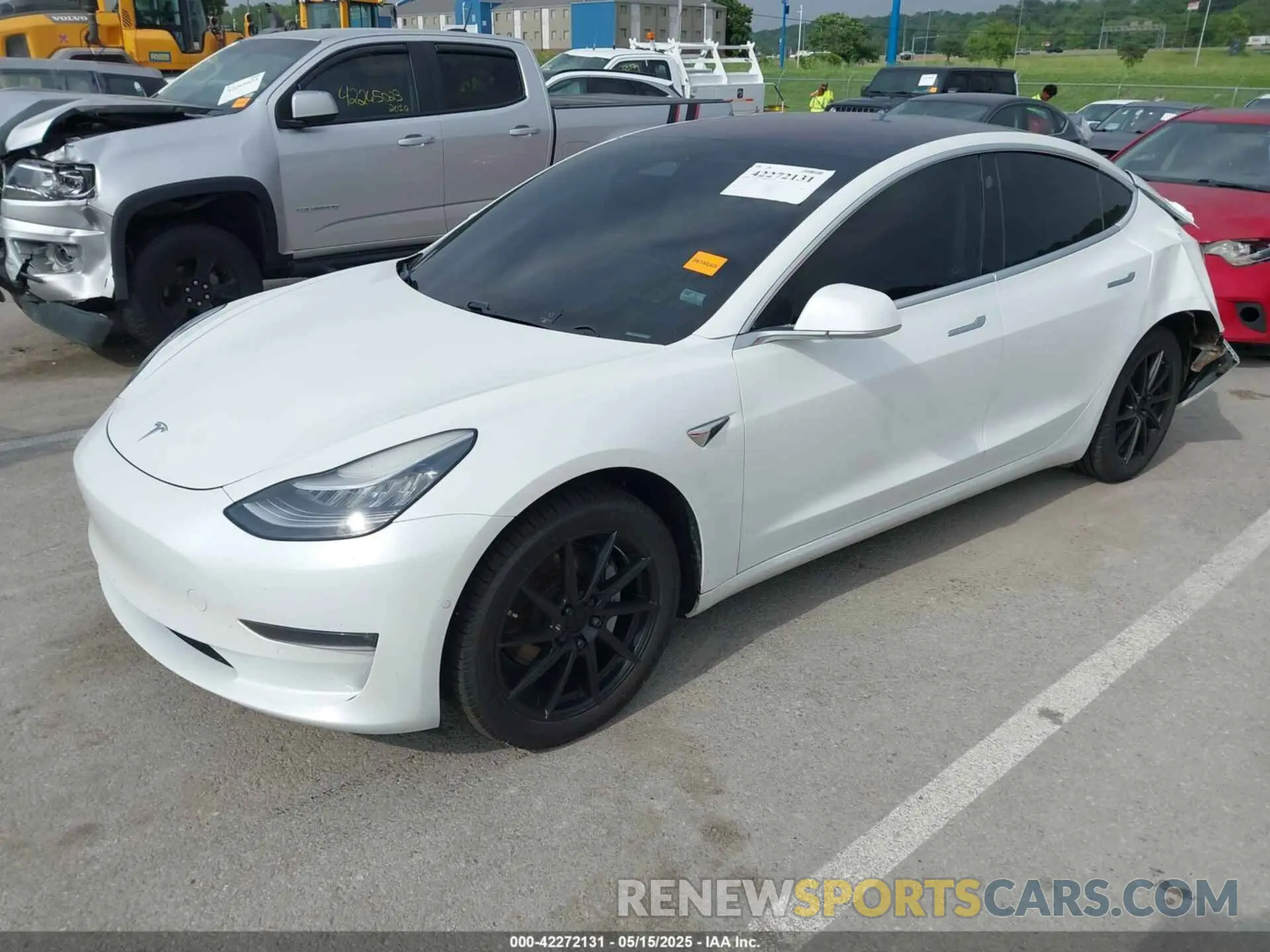 2 Photograph of a damaged car 5YJ3E1EA0KF326701 TESLA MODEL 3 2019