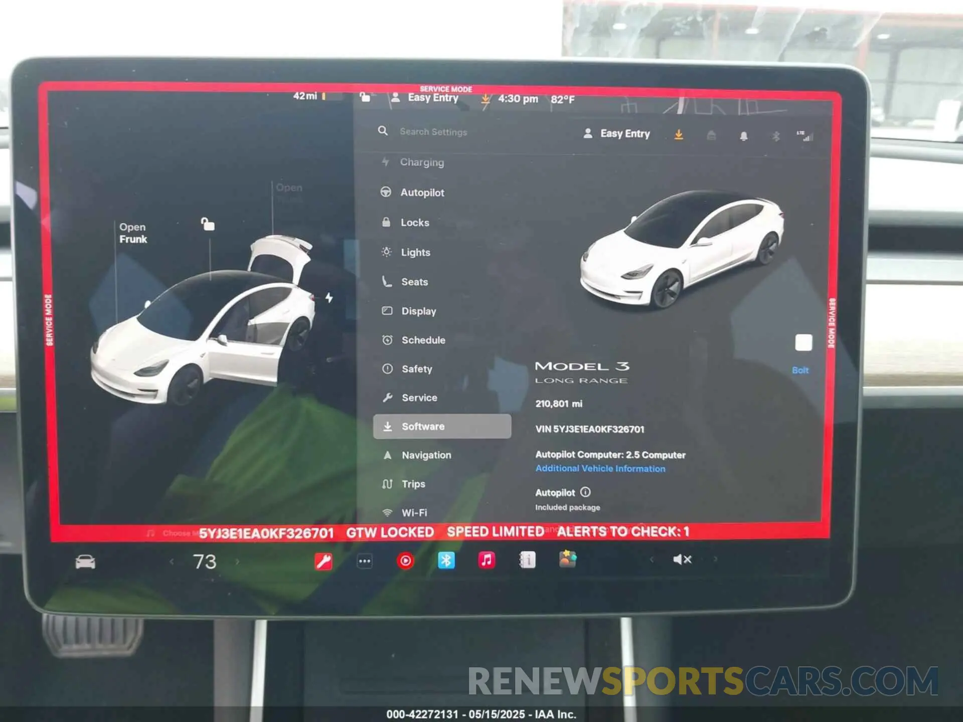 7 Photograph of a damaged car 5YJ3E1EA0KF326701 TESLA MODEL 3 2019