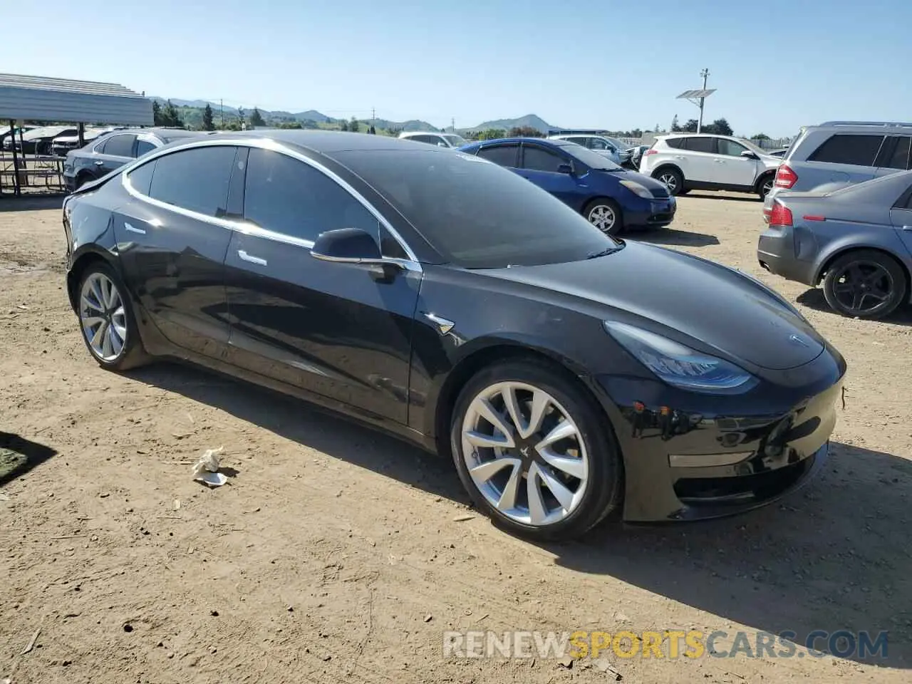 4 Photograph of a damaged car 5YJ3E1EA0KF345393 TESLA MODEL 3 2019
