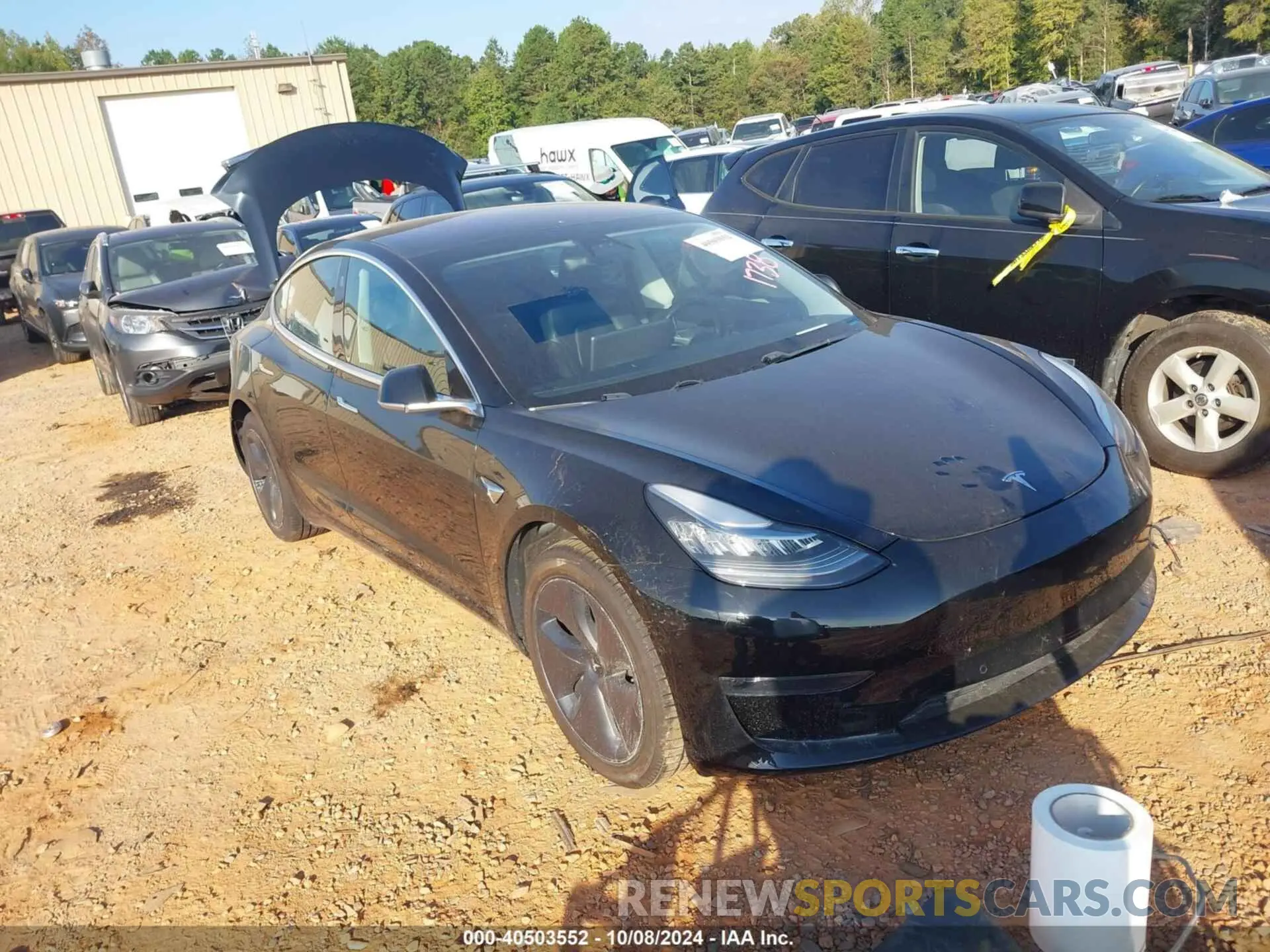 1 Photograph of a damaged car 5YJ3E1EA0KF361738 TESLA MODEL 3 2019