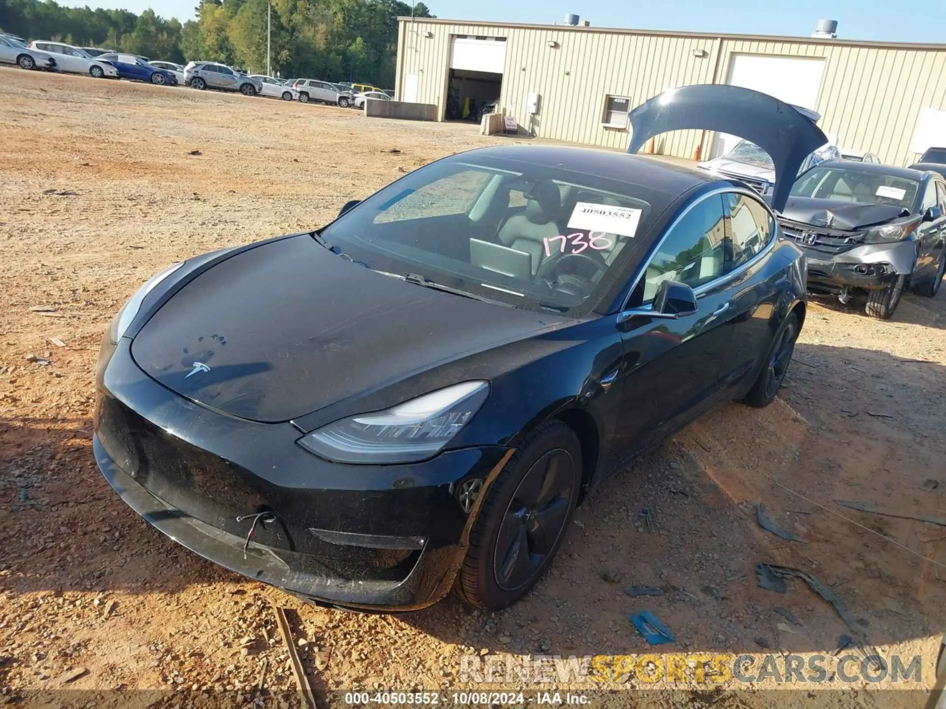 2 Photograph of a damaged car 5YJ3E1EA0KF361738 TESLA MODEL 3 2019