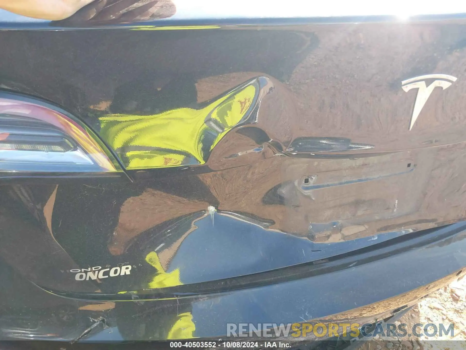20 Photograph of a damaged car 5YJ3E1EA0KF361738 TESLA MODEL 3 2019