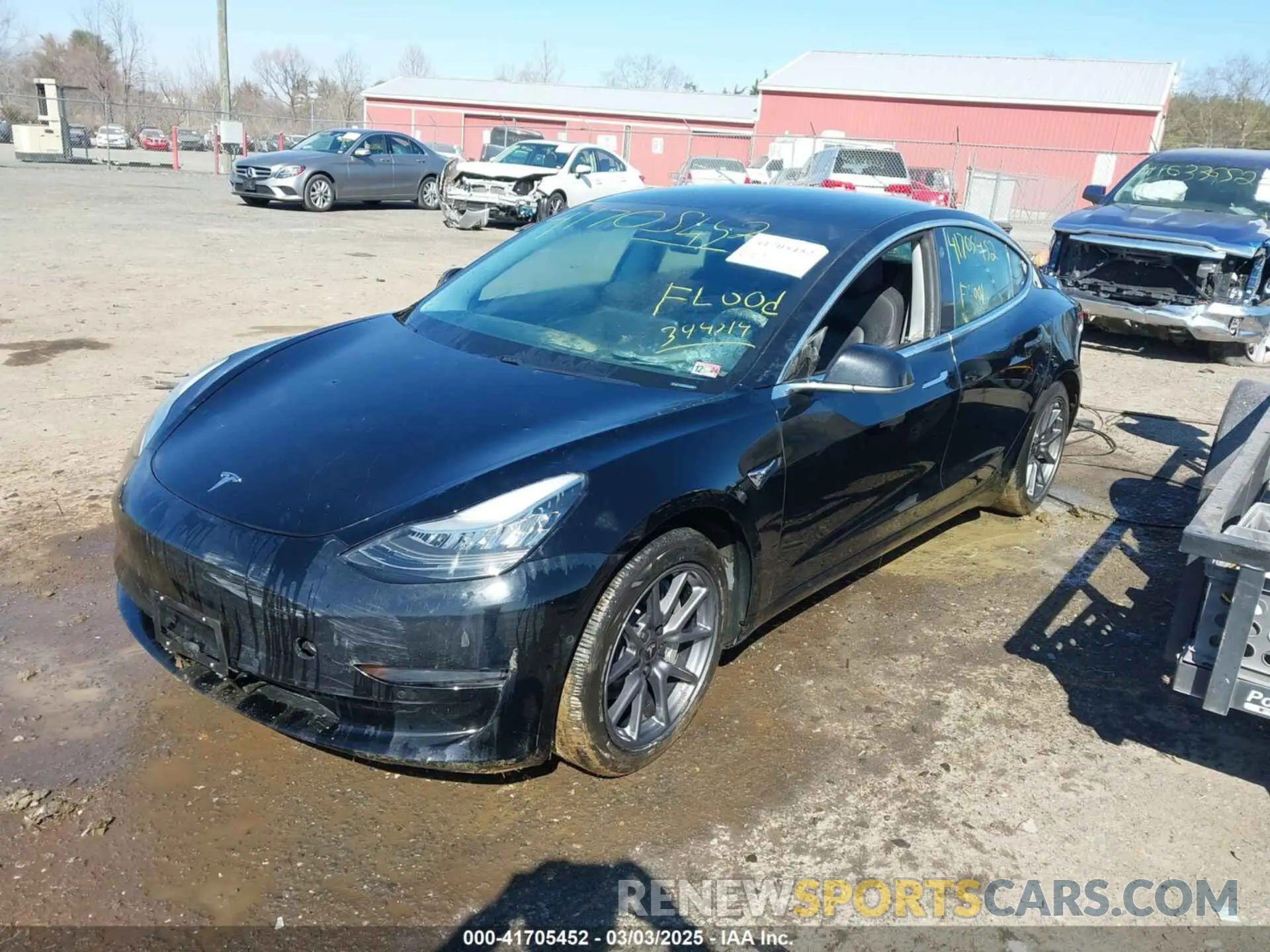 2 Photograph of a damaged car 5YJ3E1EA0KF394514 TESLA MODEL 3 2019