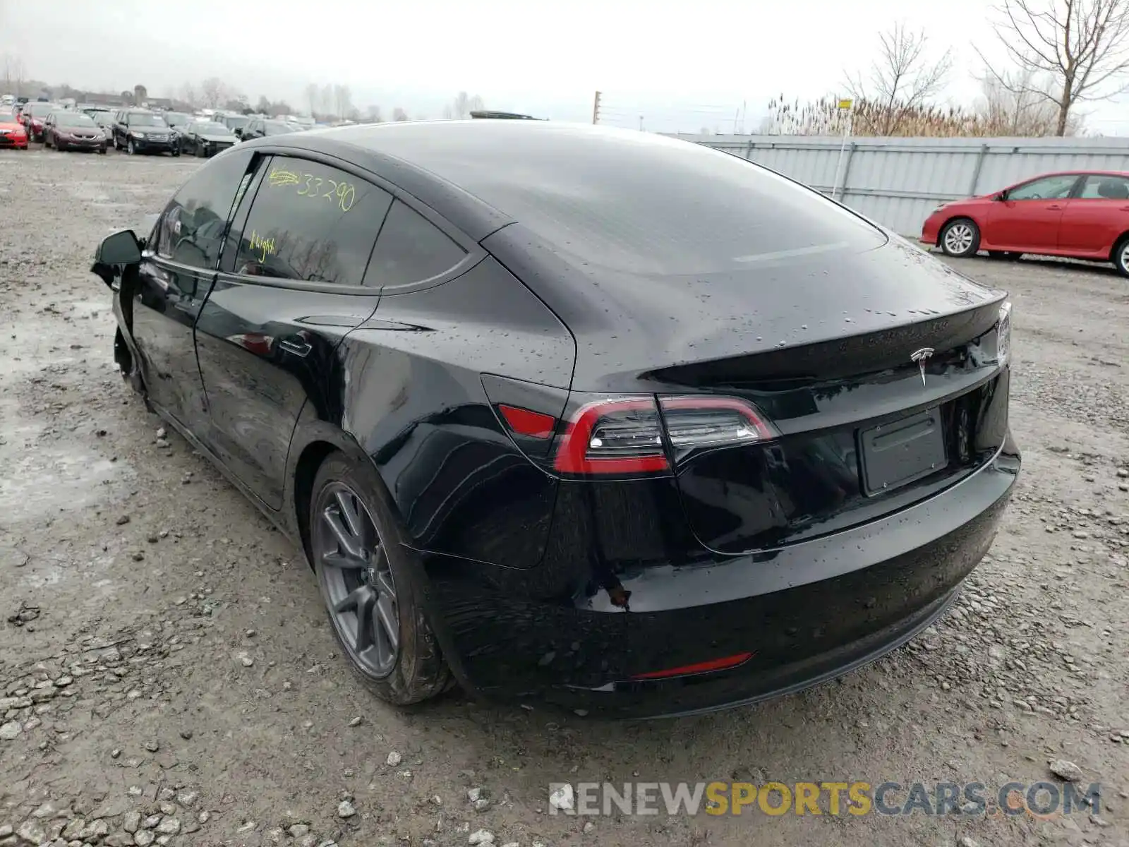 3 Photograph of a damaged car 5YJ3E1EA0KF395842 TESLA MODEL 3 2019