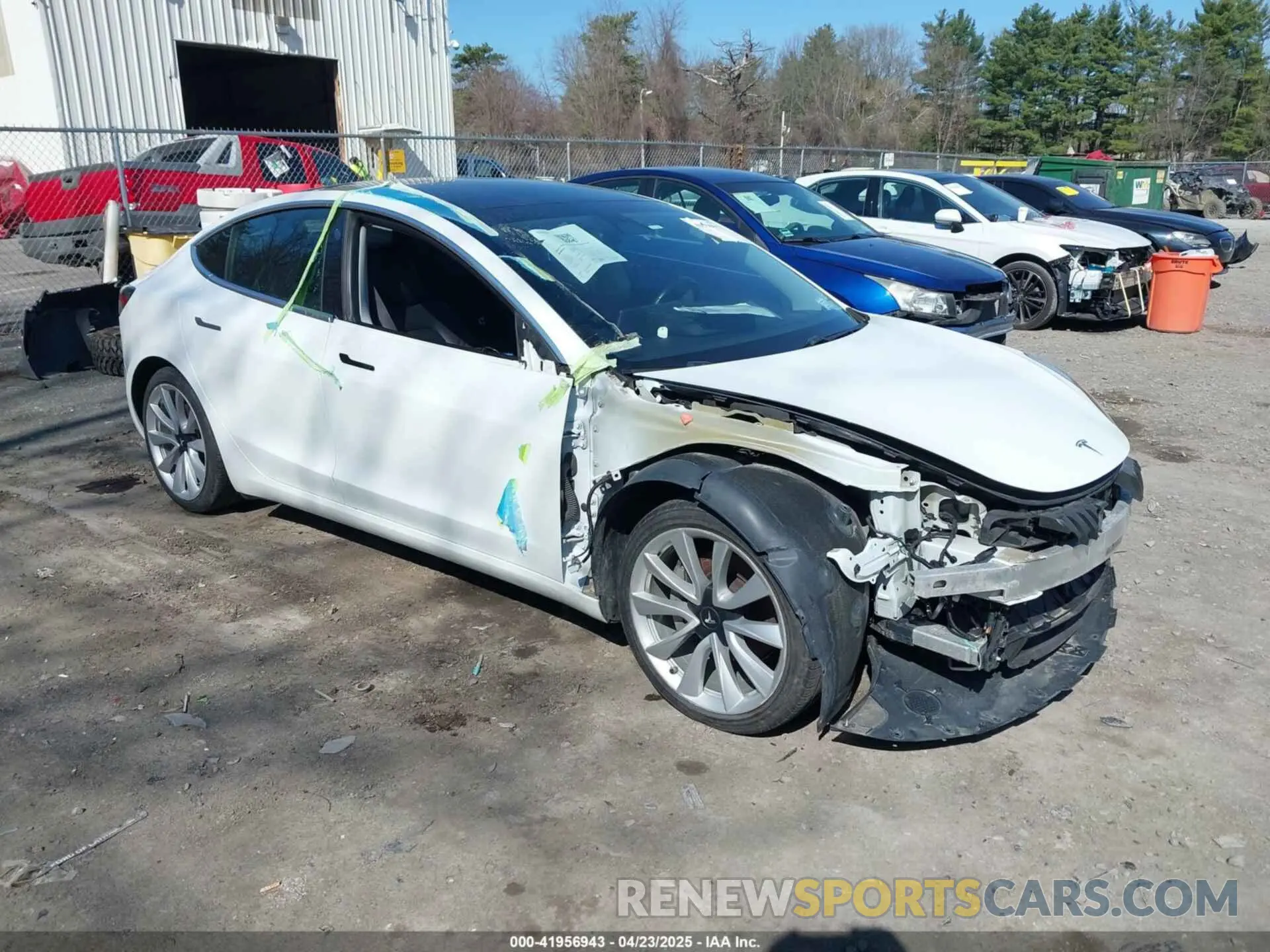1 Photograph of a damaged car 5YJ3E1EA0KF402451 TESLA MODEL 3 2019