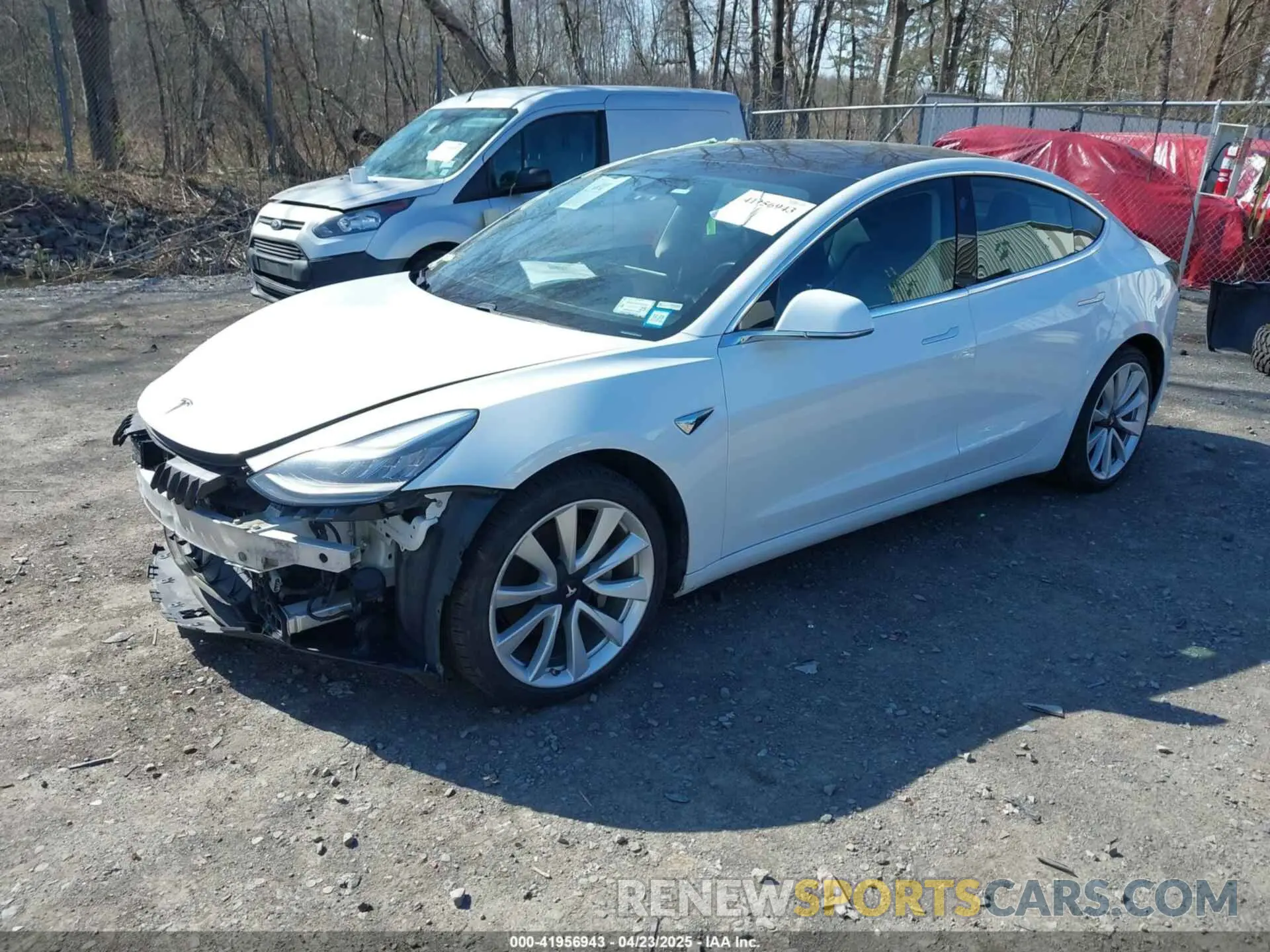 2 Photograph of a damaged car 5YJ3E1EA0KF402451 TESLA MODEL 3 2019