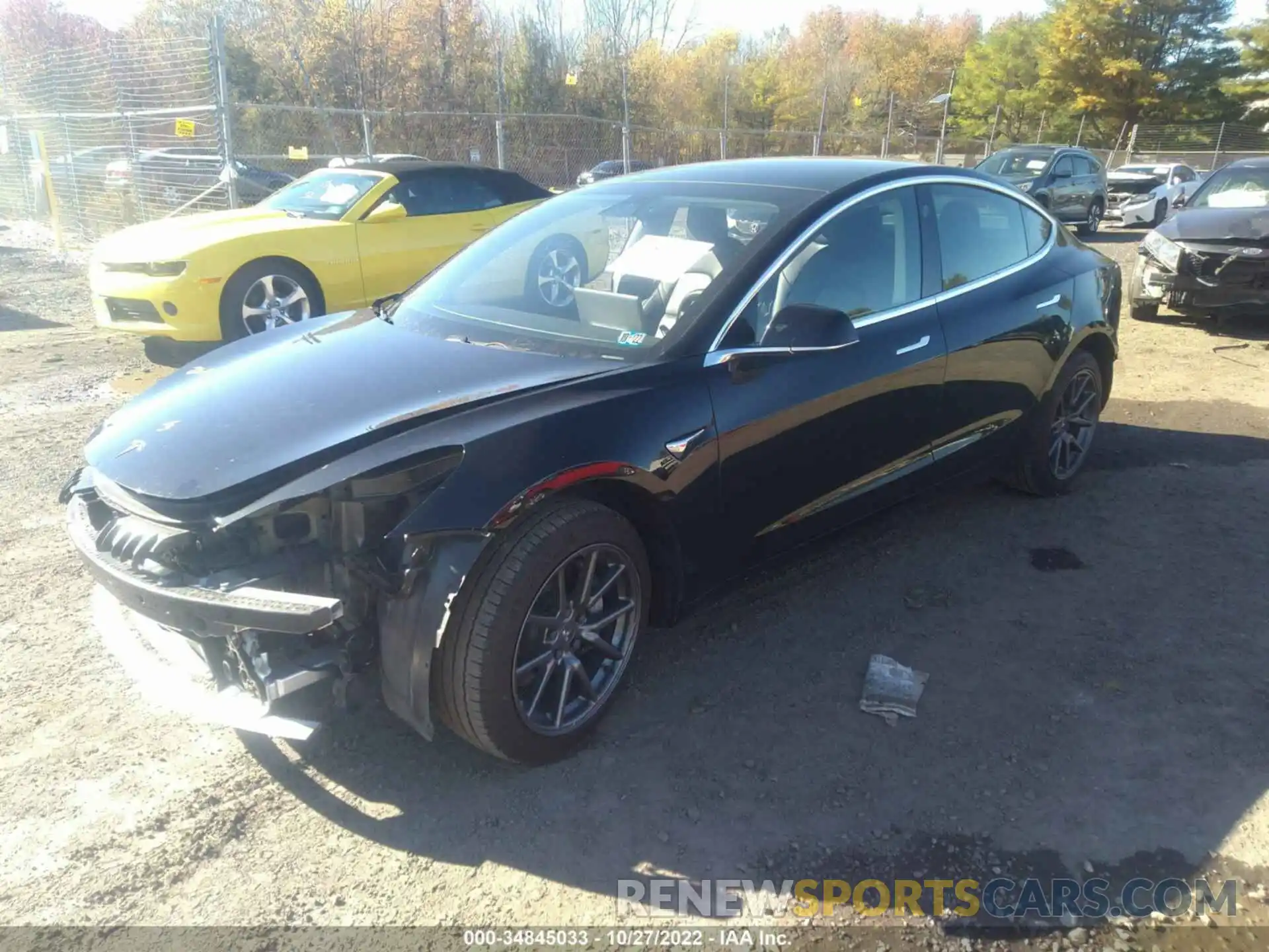 2 Photograph of a damaged car 5YJ3E1EA0KF410730 TESLA MODEL 3 2019