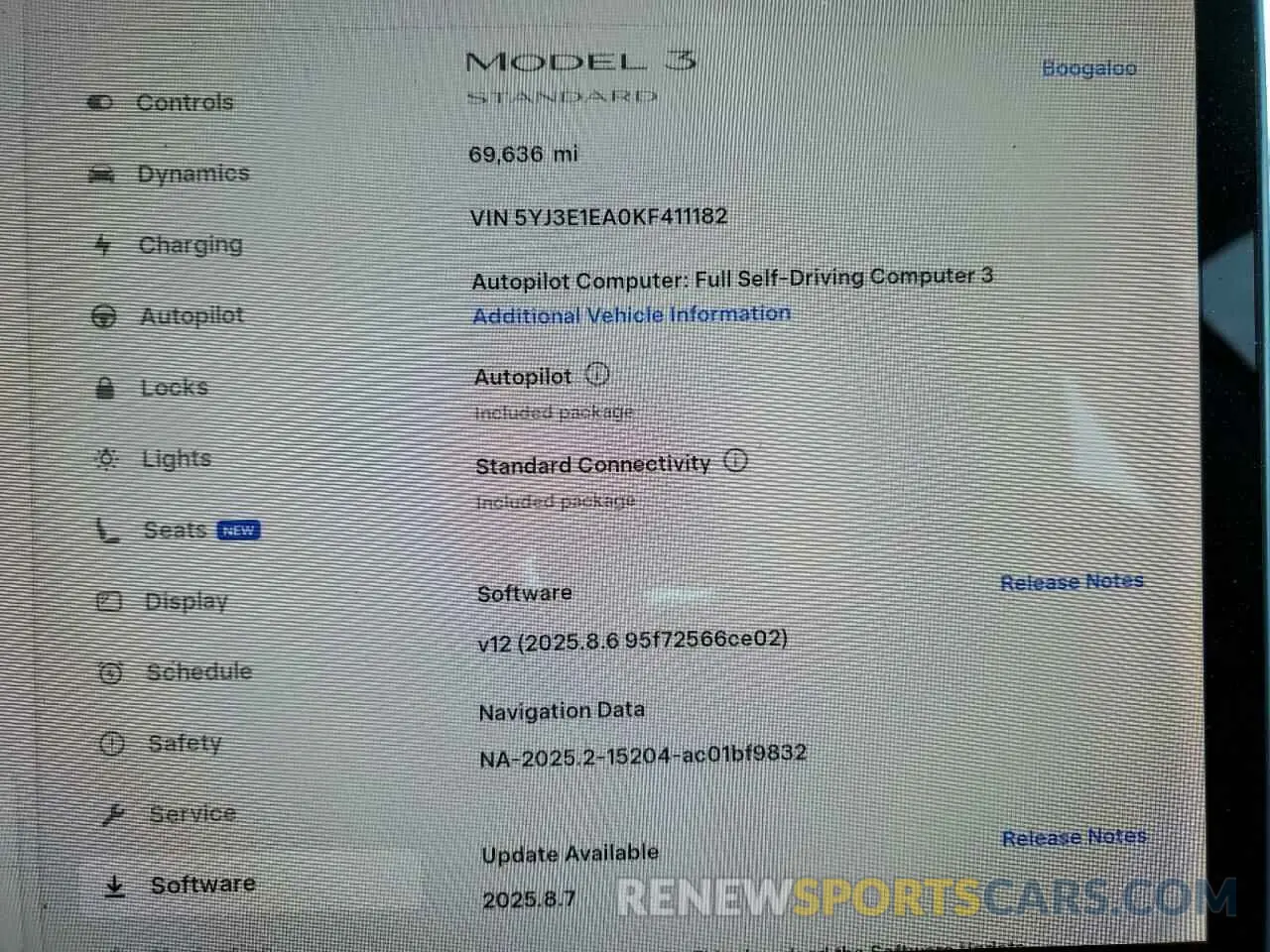 9 Photograph of a damaged car 5YJ3E1EA0KF411182 TESLA MODEL 3 2019