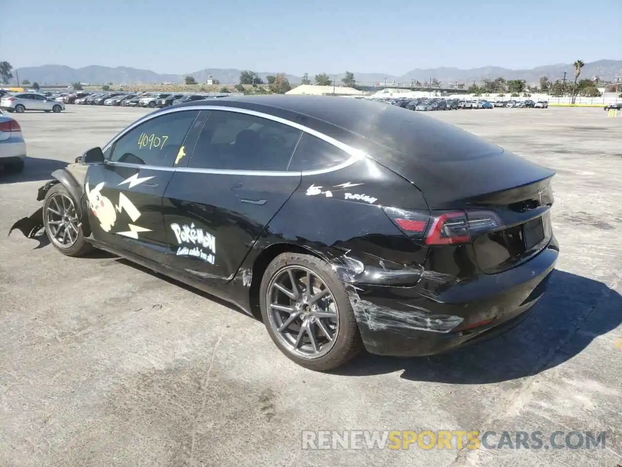 3 Photograph of a damaged car 5YJ3E1EA0KF415751 TESLA MODEL 3 2019