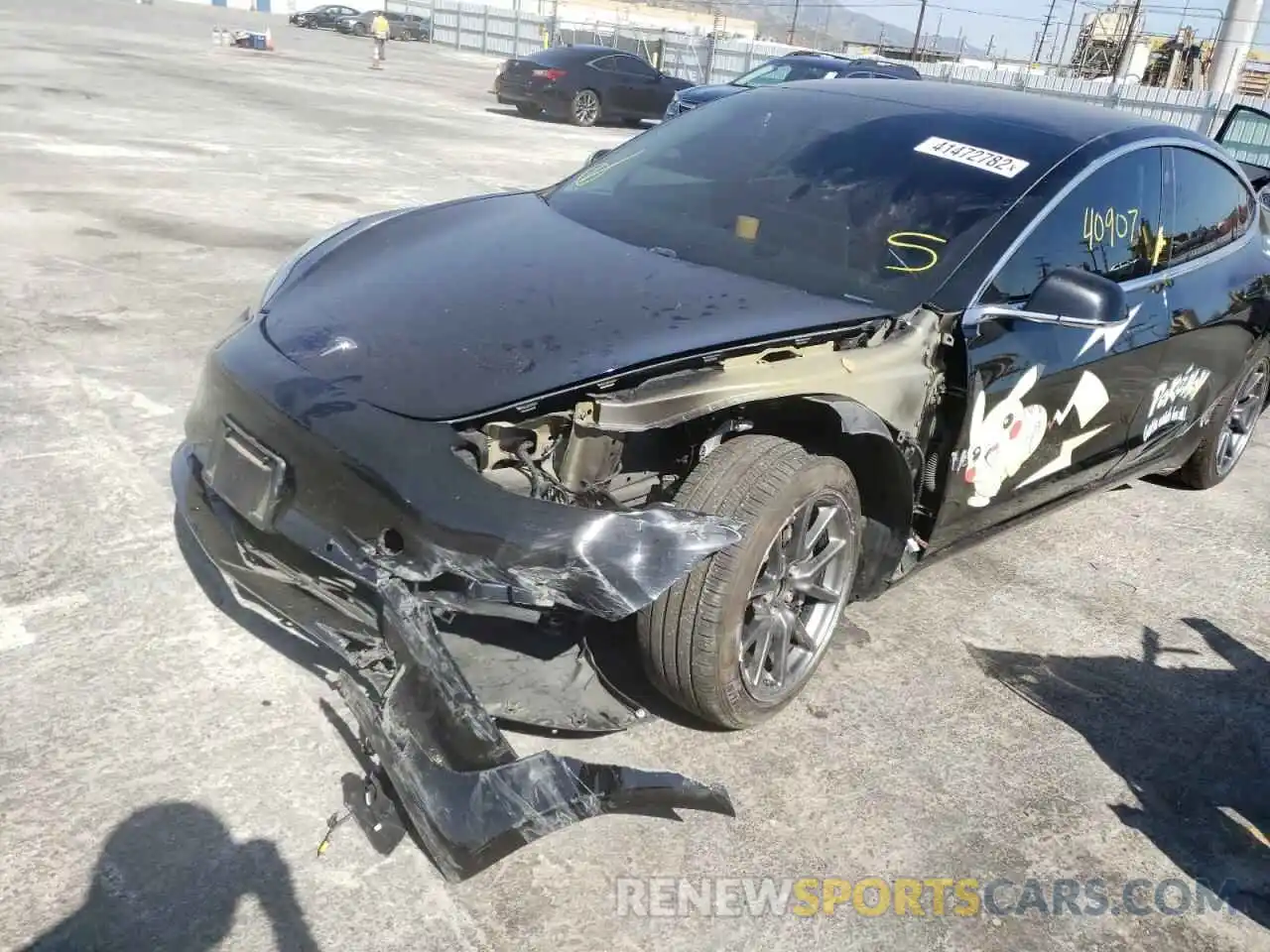 9 Photograph of a damaged car 5YJ3E1EA0KF415751 TESLA MODEL 3 2019