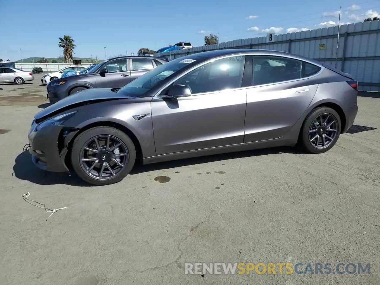 1 Photograph of a damaged car 5YJ3E1EA0KF419721 TESLA MODEL 3 2019